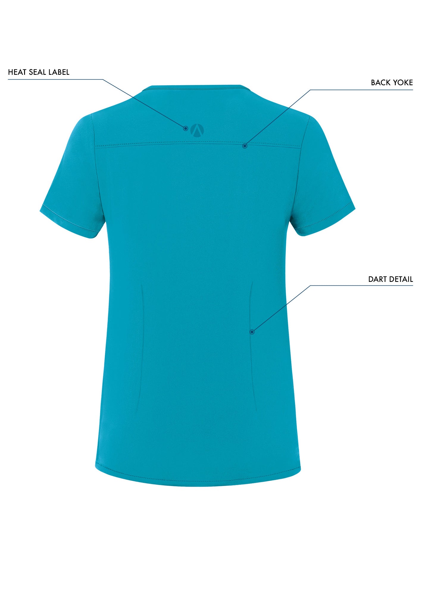 ADAR Addition Women's Notched V-neck Scrub Top (More Color)
