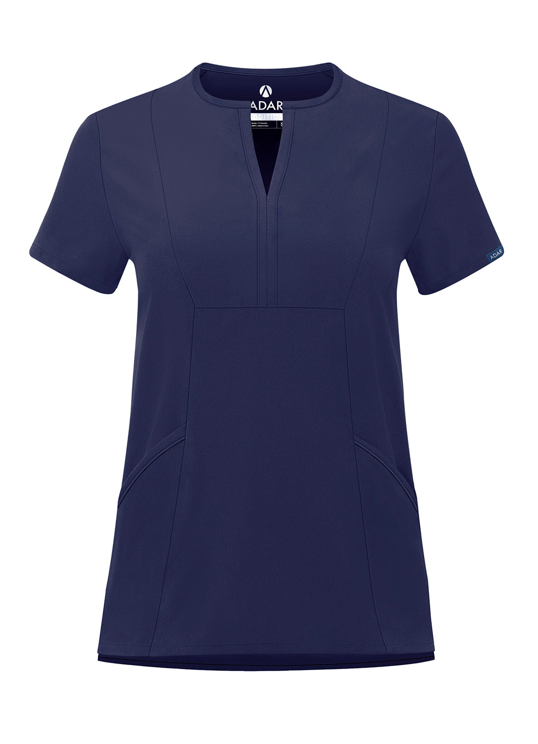 ADAR Addition Women's Notched V-neck Scrub Top (More Color)