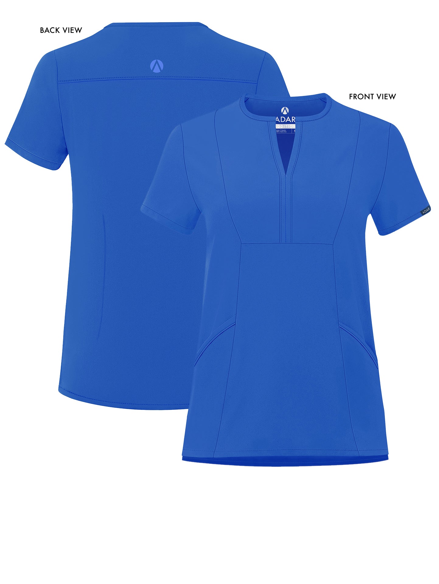 ADAR Addition Women's Notched V-neck Scrub Top (More Color)