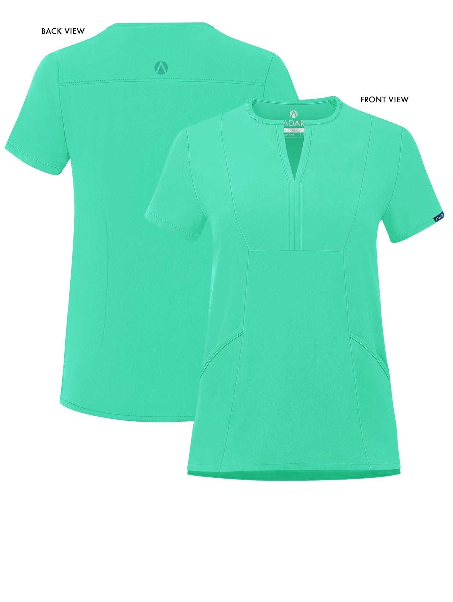 ADAR Addition Women's Notched V-neck Scrub Top (More Color)