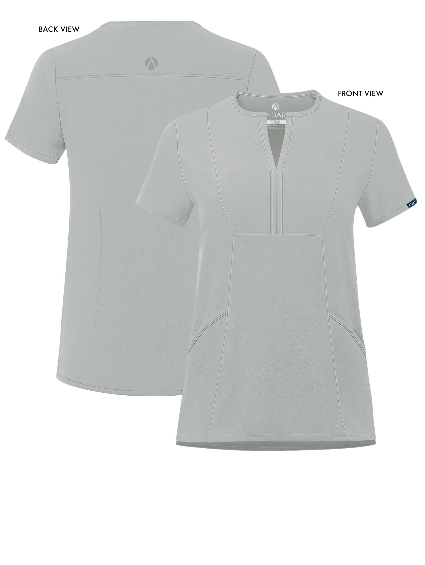 ADAR Addition Women's Notched V-neck Scrub Top (More Color)