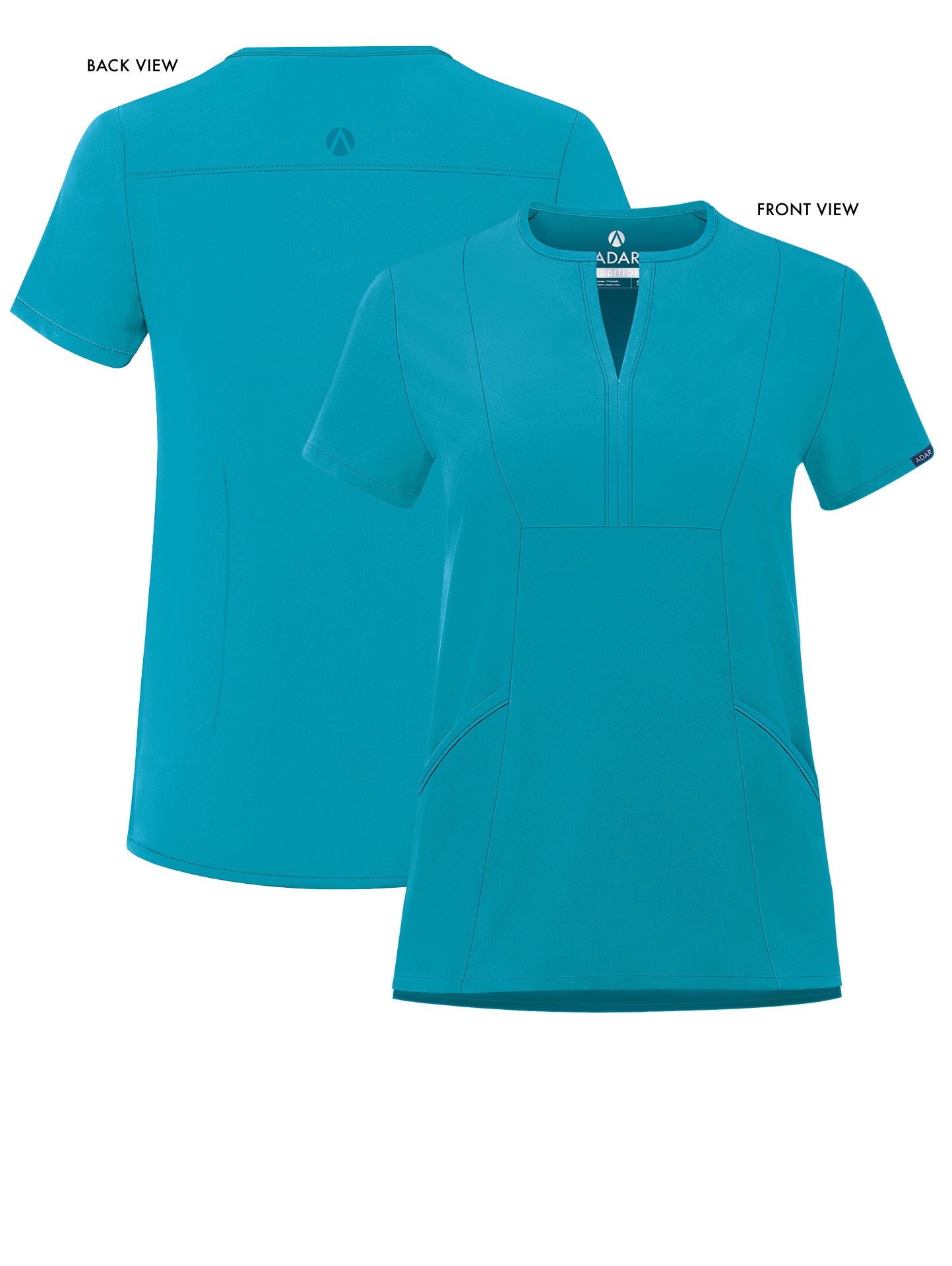 ADAR Addition Women's Notched V-neck Scrub Top (More Color)