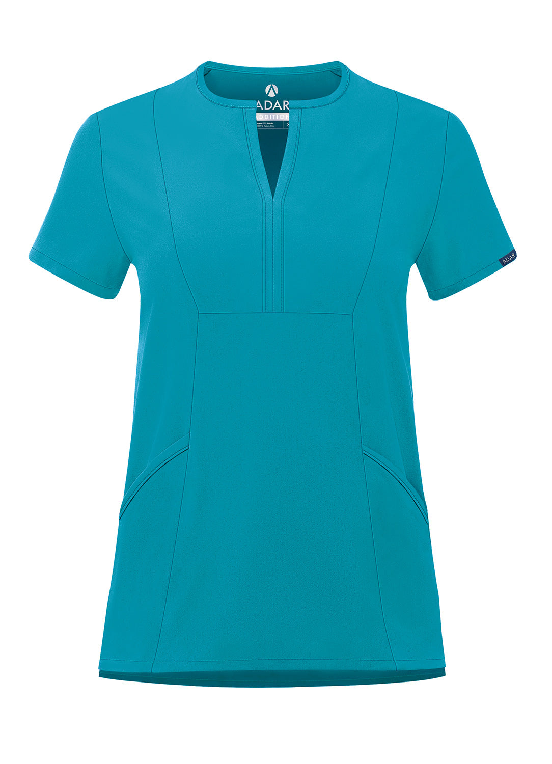 ADAR Addition Women's Notched V-neck Scrub Top (More Color)