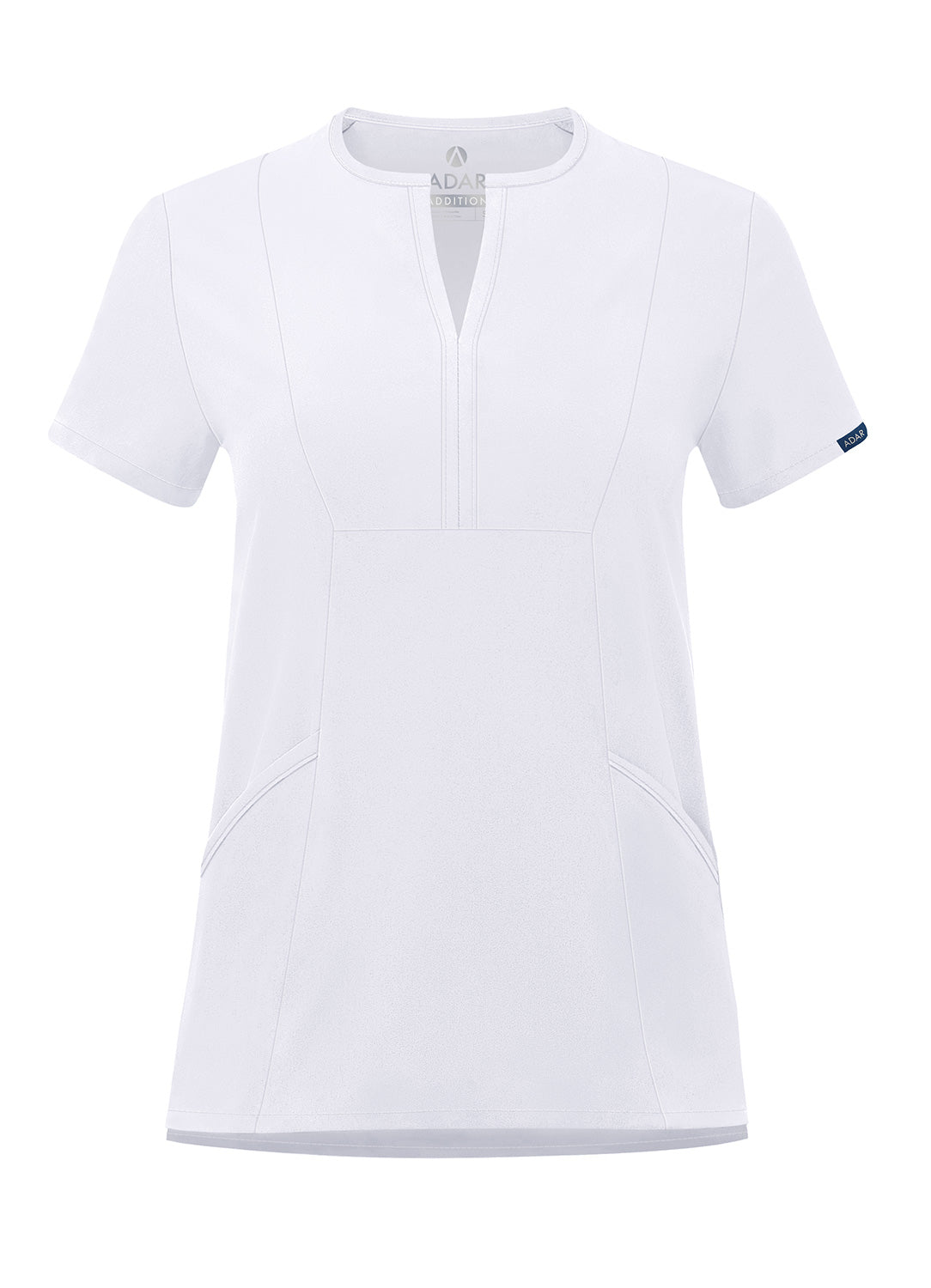 ADAR Addition Women's Notched V-neck Scrub Top (More Color)