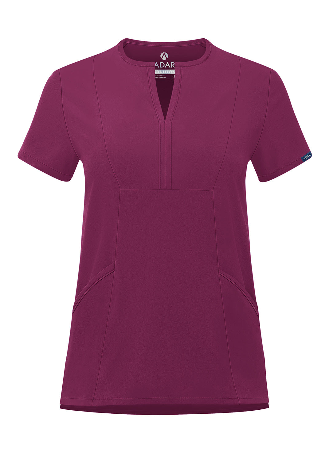 ADAR Addition Women's Notched V-neck Scrub Top (More Color)