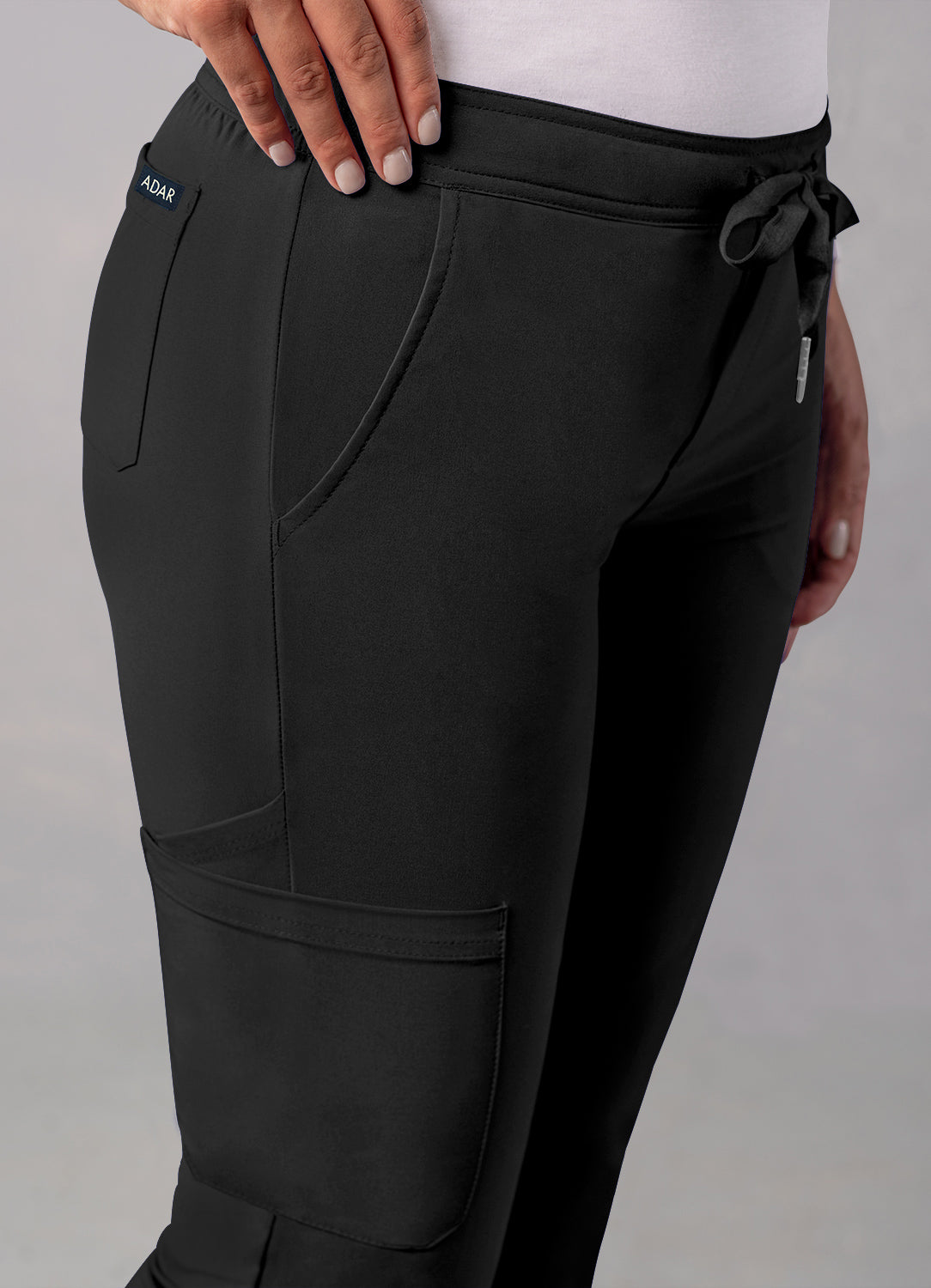 ADAR Addition Women's Skinny Leg Cargo Drawstring Pant Tall