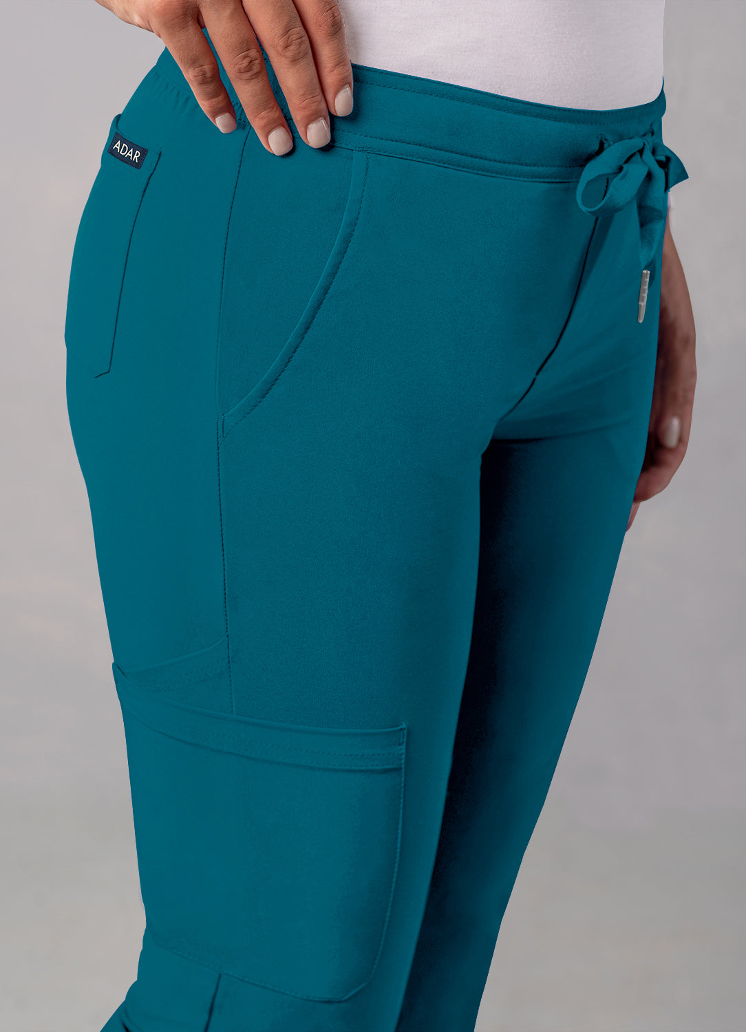 ADAR Addition Women's Skinny Leg Cargo Drawstring Pant Tall