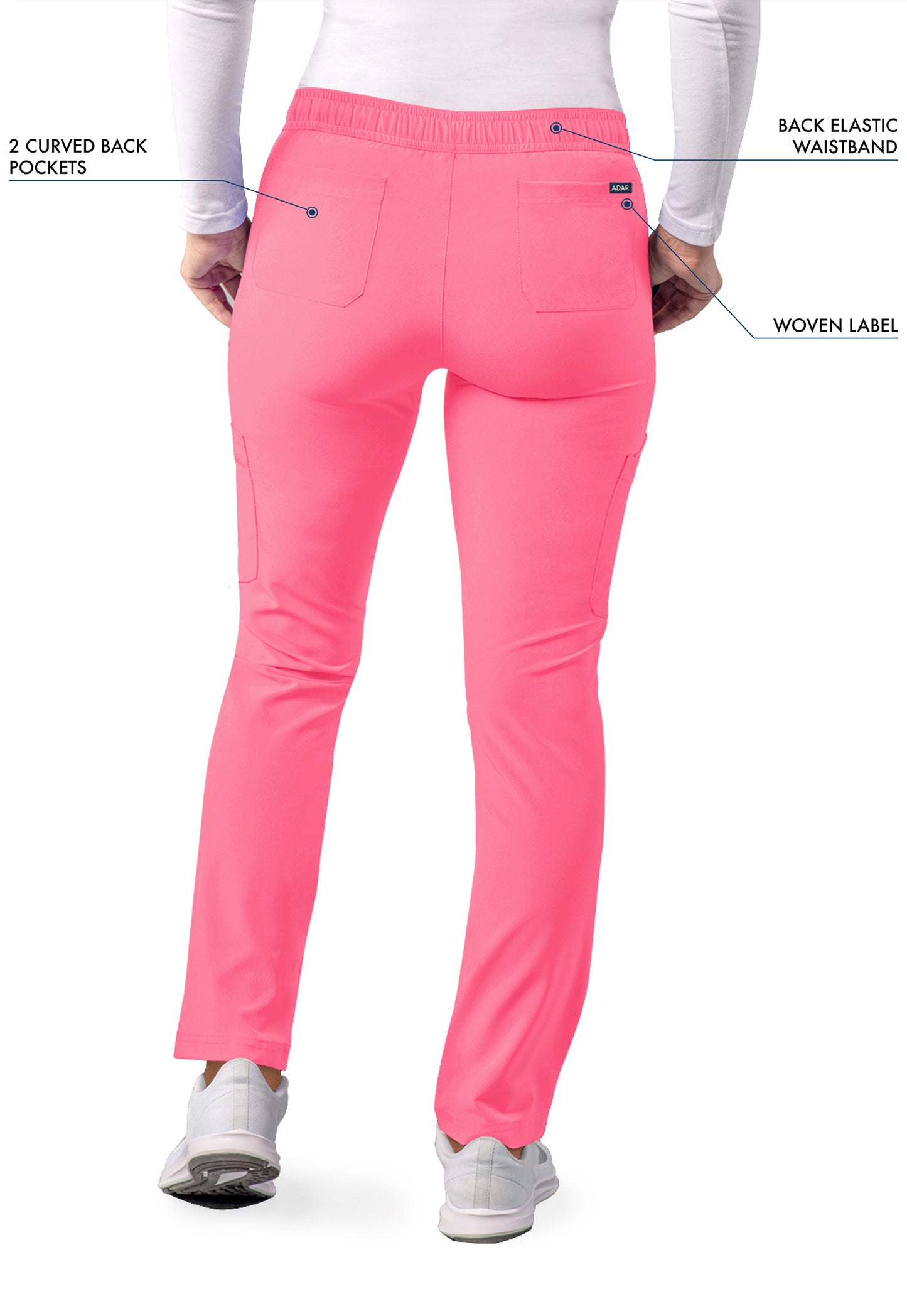 ADAR Addition Women's Skinny Leg Cargo Drawstring Pant Tall
