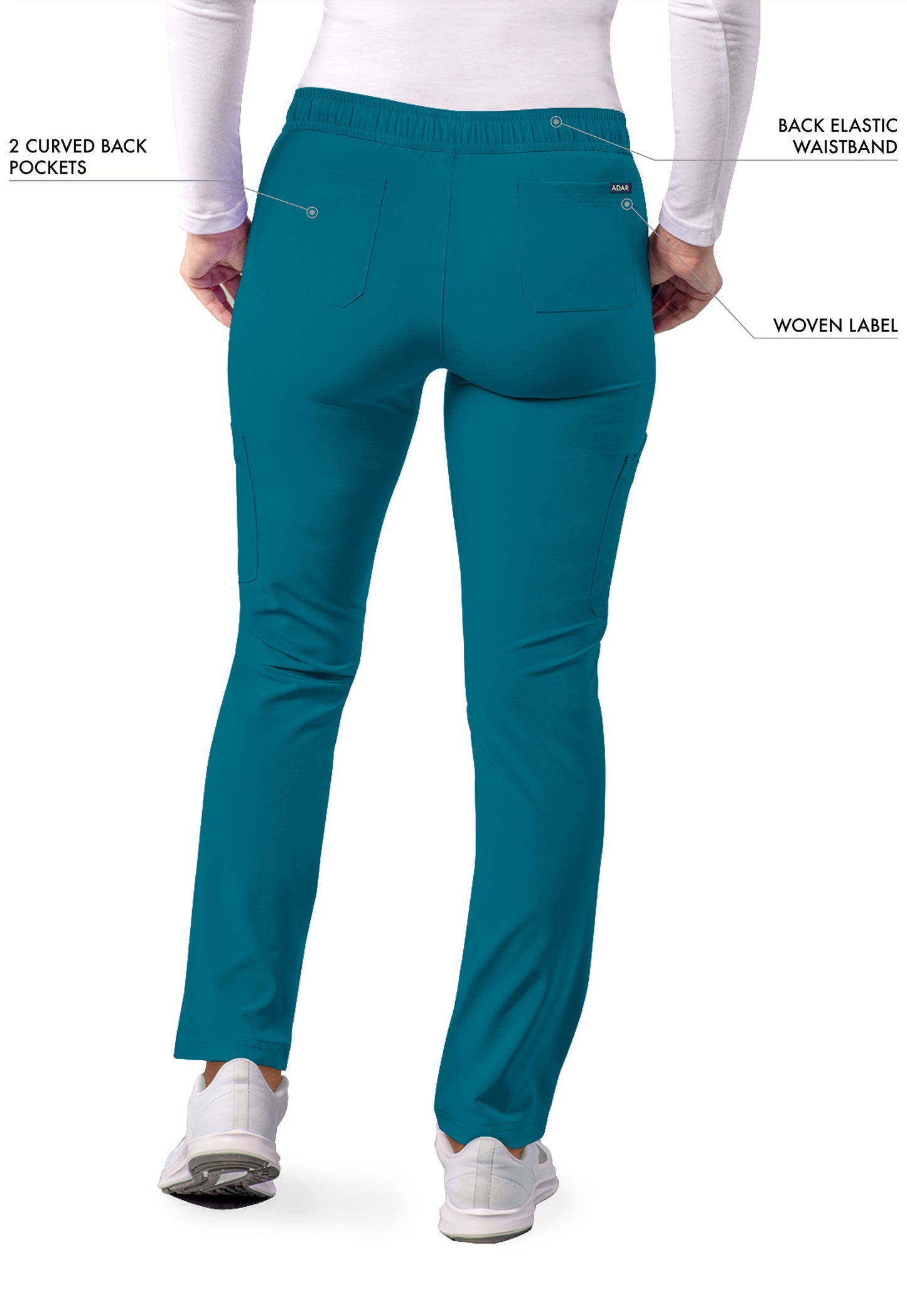 ADAR Addition Women's Skinny Leg Cargo Drawstring Pant Tall
