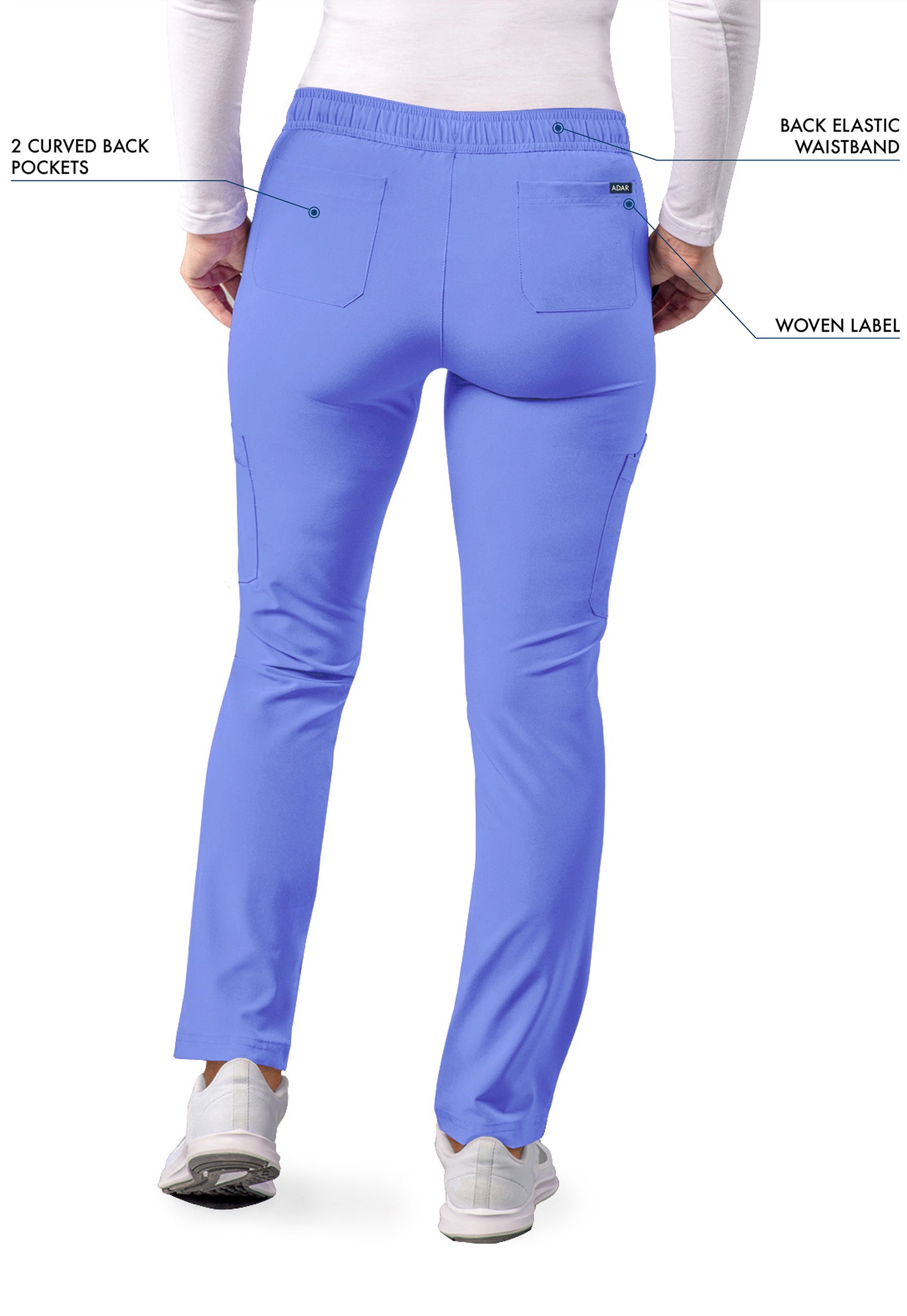 ADAR Addition Women's Skinny Leg Cargo Drawstring Pant Tall