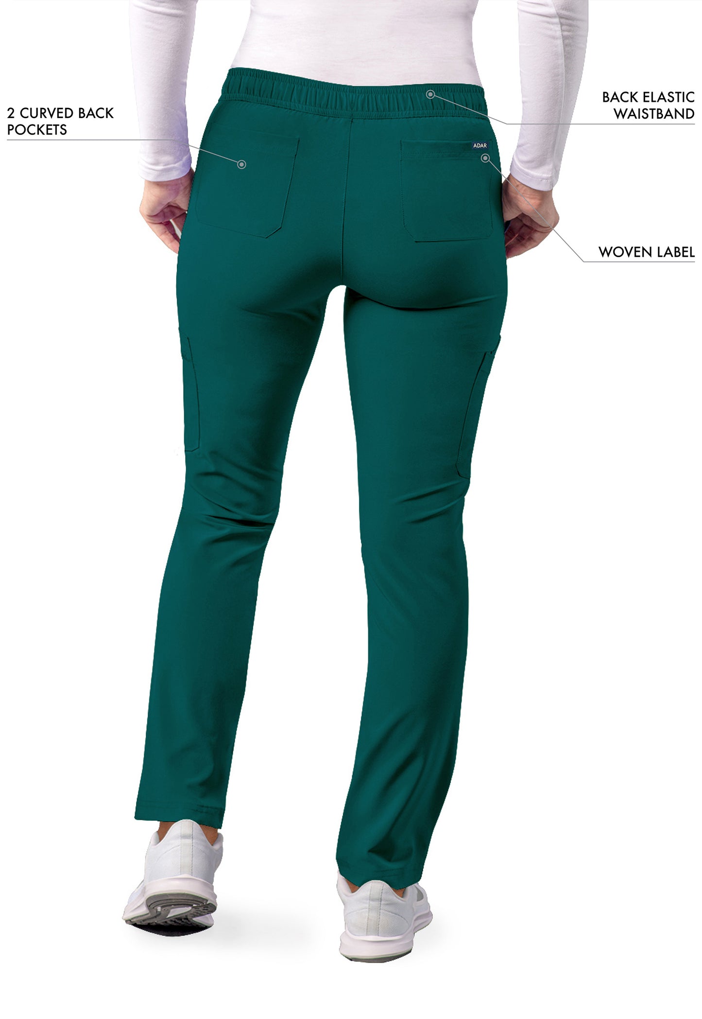ADAR Addition Women's Skinny Leg Cargo Drawstring Pant Tall