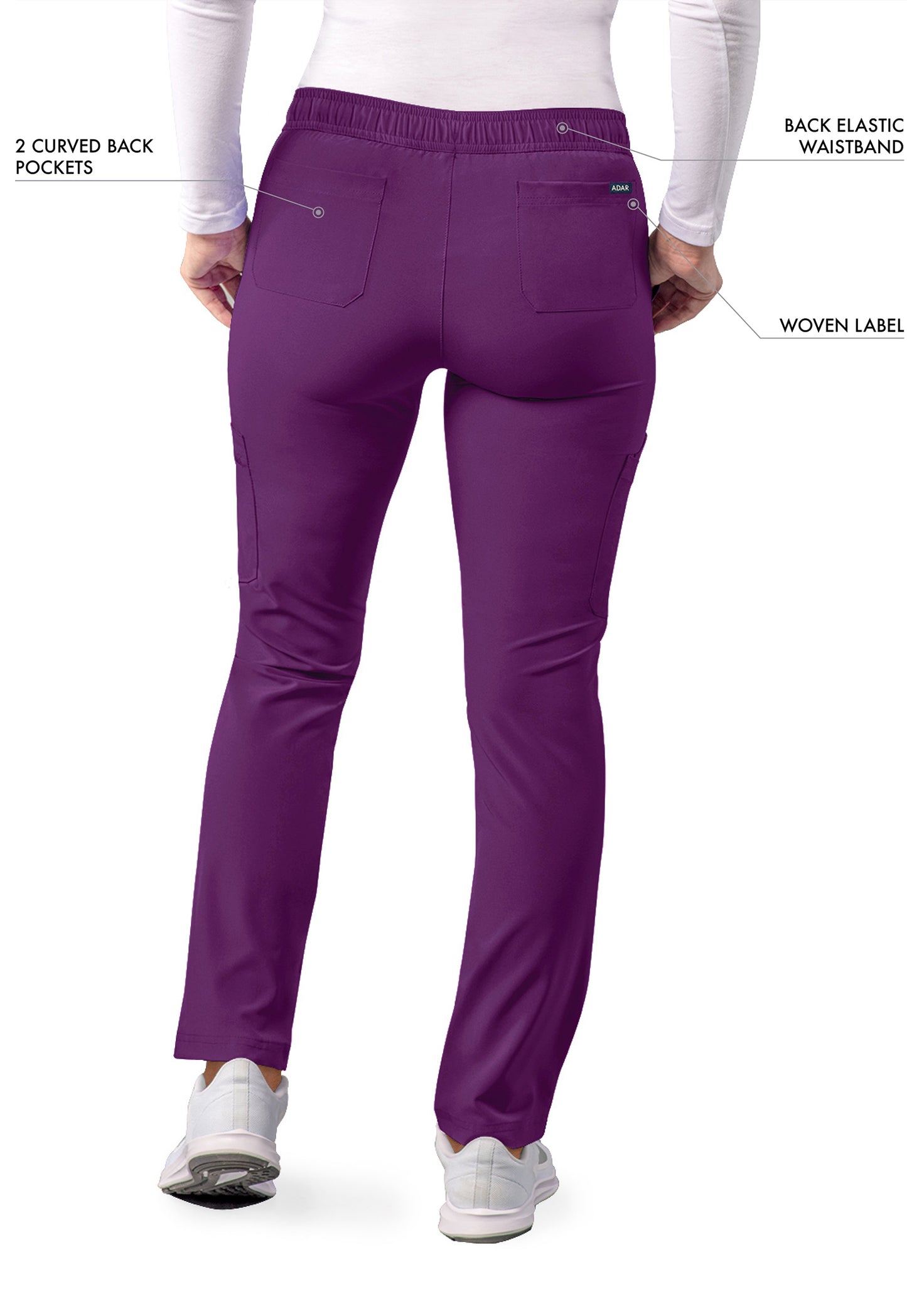 ADAR Addition Women's Skinny Leg Cargo Drawstring Pant Tall