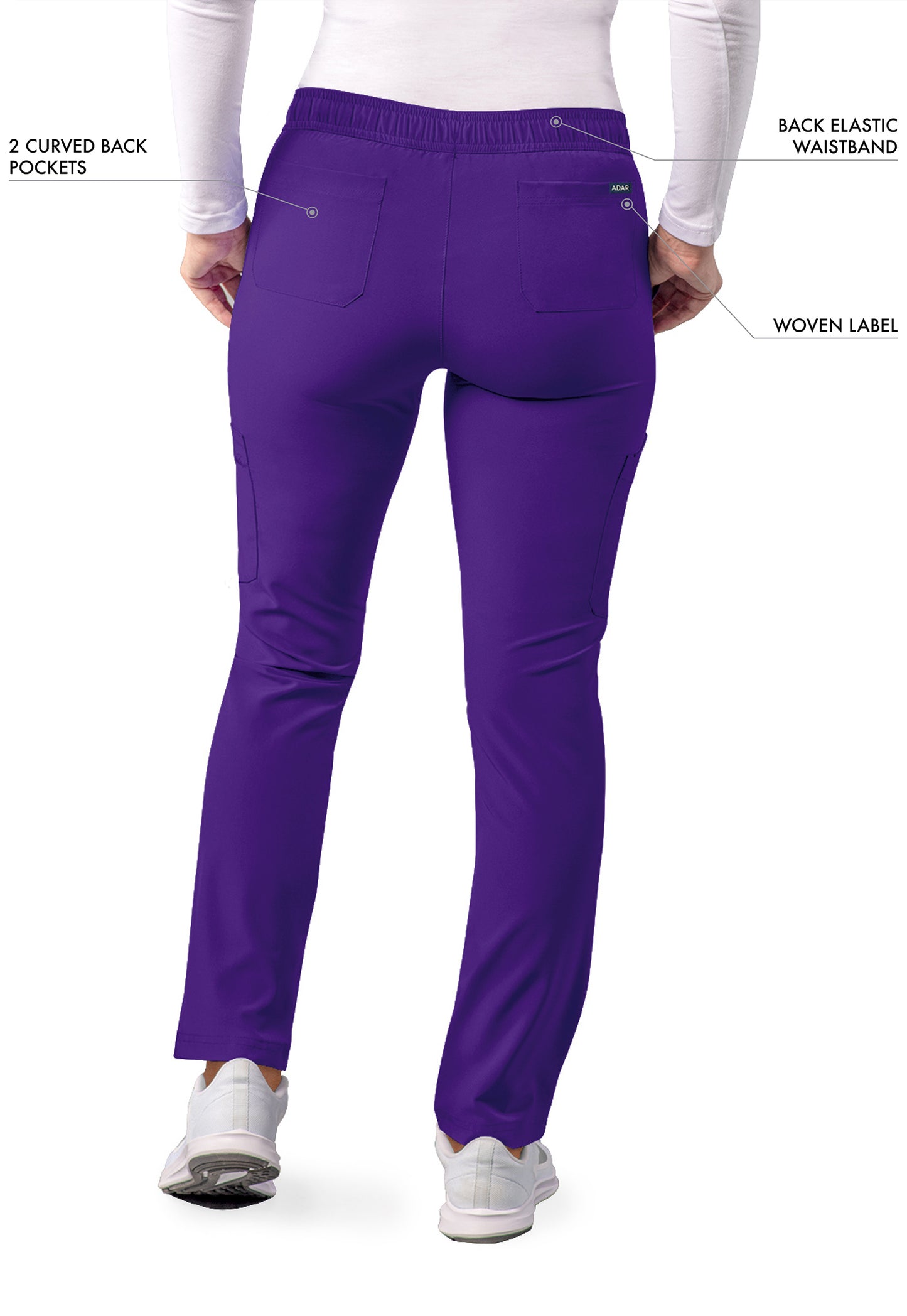 ADAR Addition Women's Skinny Leg Cargo Drawstring Pant Tall