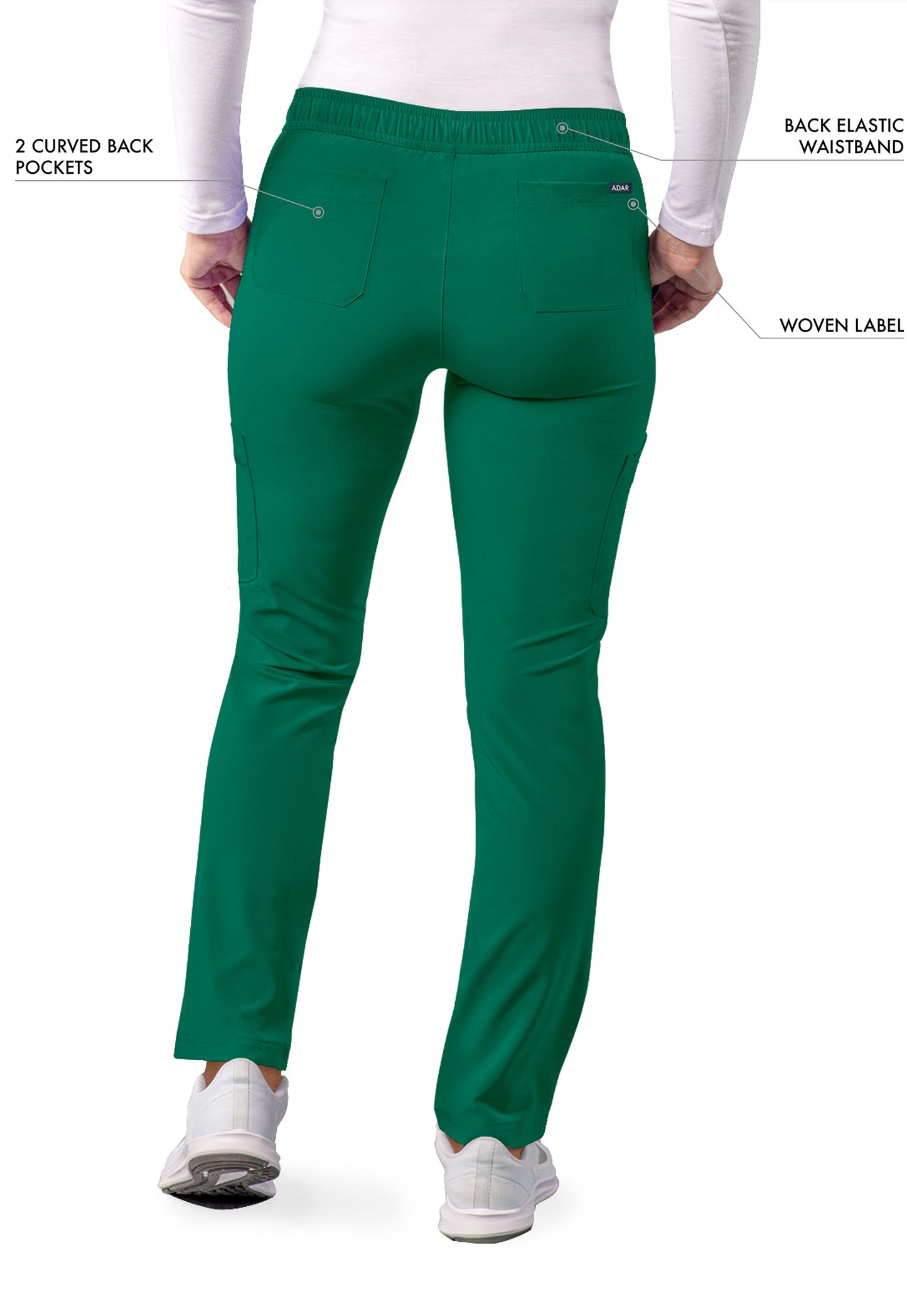 ADAR Addition Women's Skinny Leg Cargo Drawstring Pant Tall