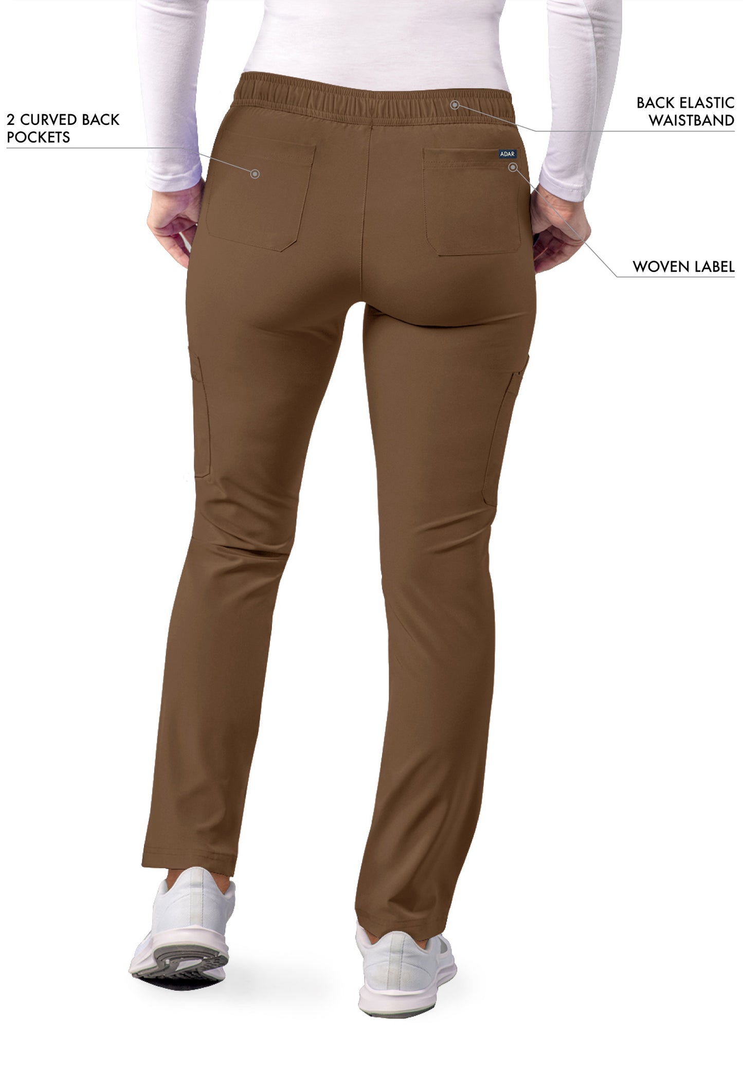 ADAR Addition Women's Skinny Leg Cargo Drawstring Pant Tall