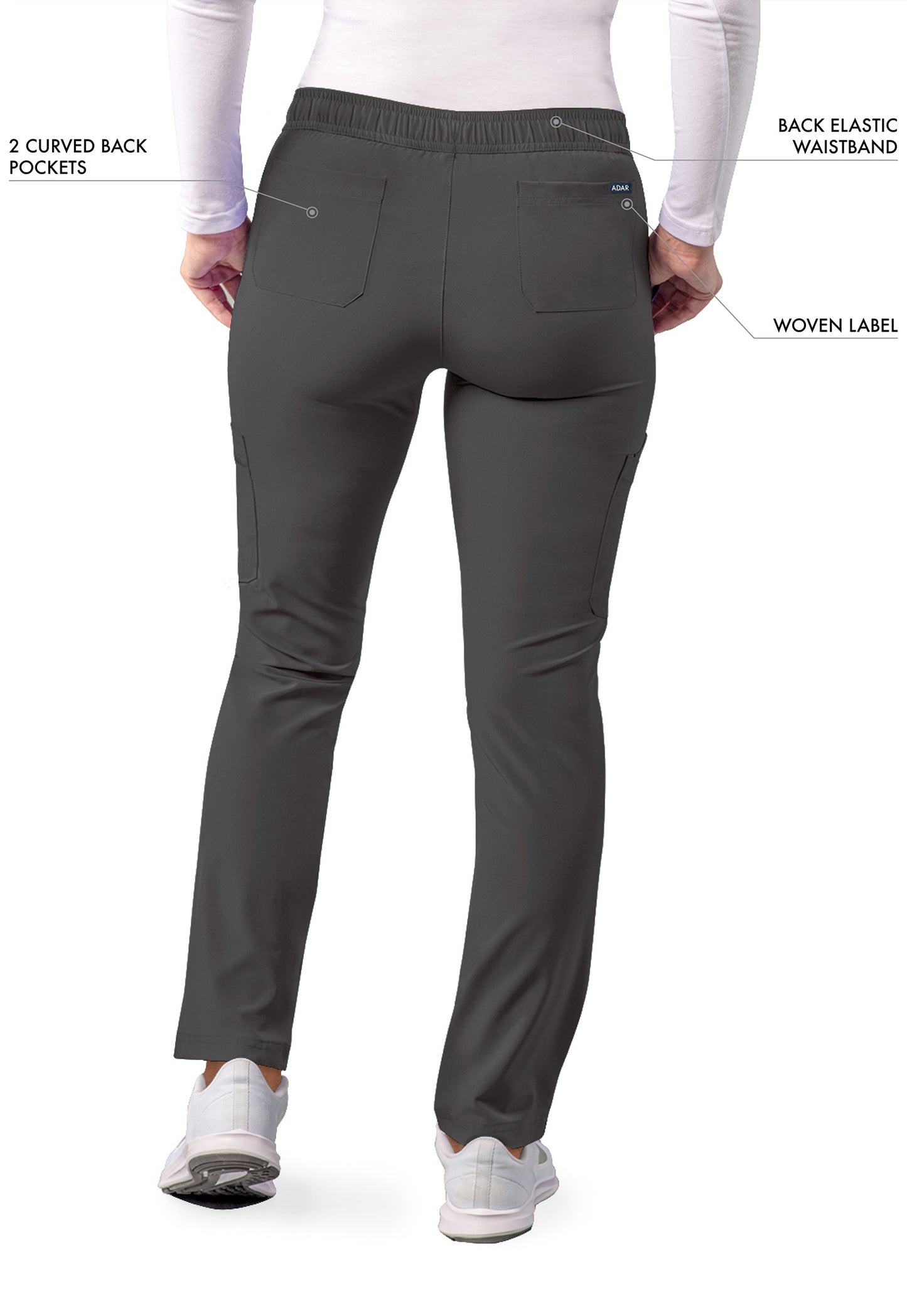 ADAR Addition Women's Skinny Leg Cargo Drawstring Pant Tall