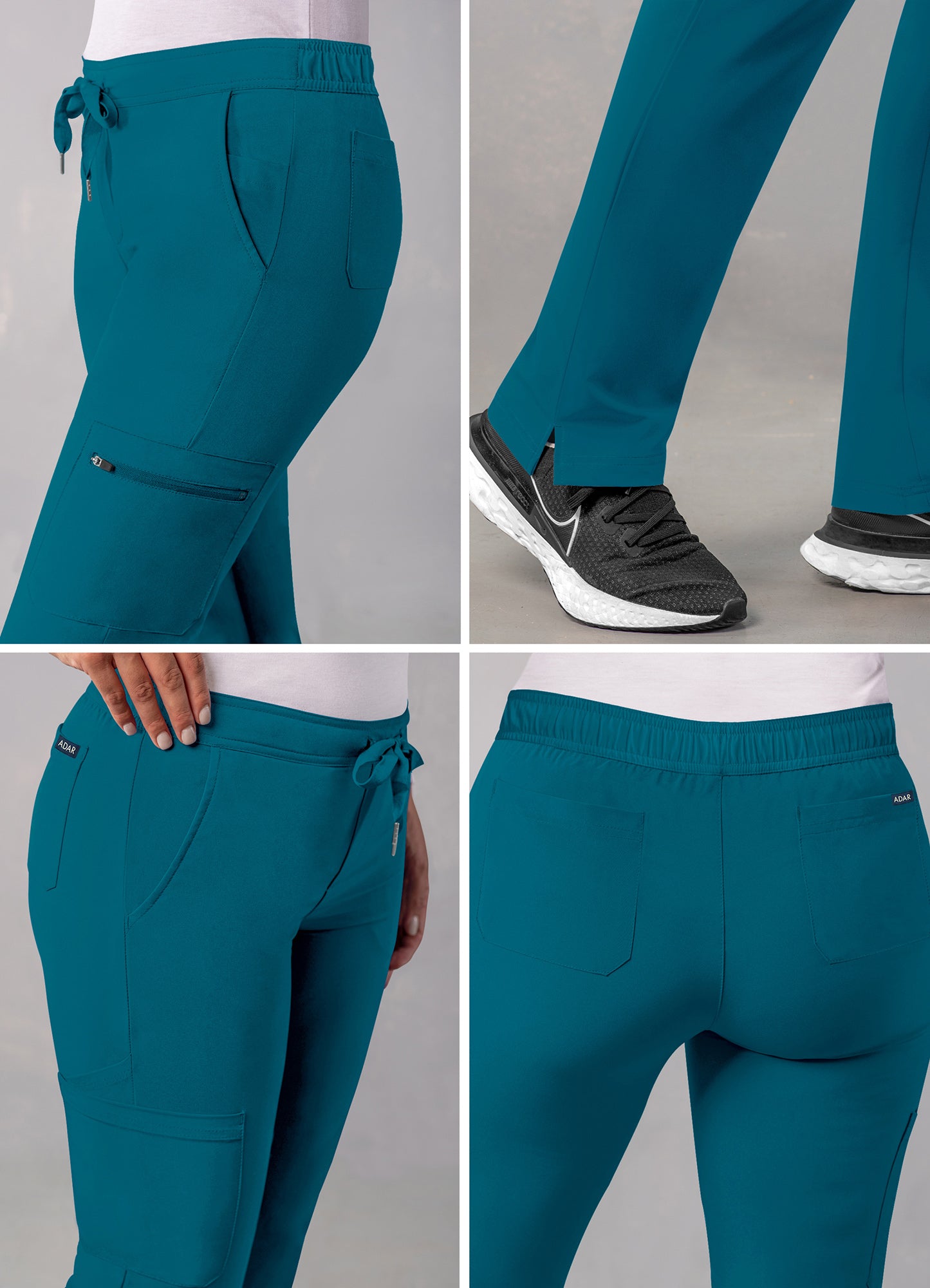 ADAR Addition Women's Skinny Leg Cargo Drawstring Pant Tall