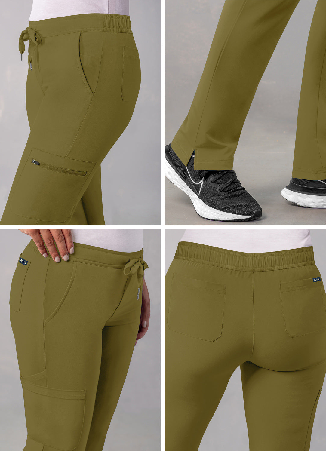 ADAR Addition Women's Skinny Leg Cargo Drawstring Pant Tall