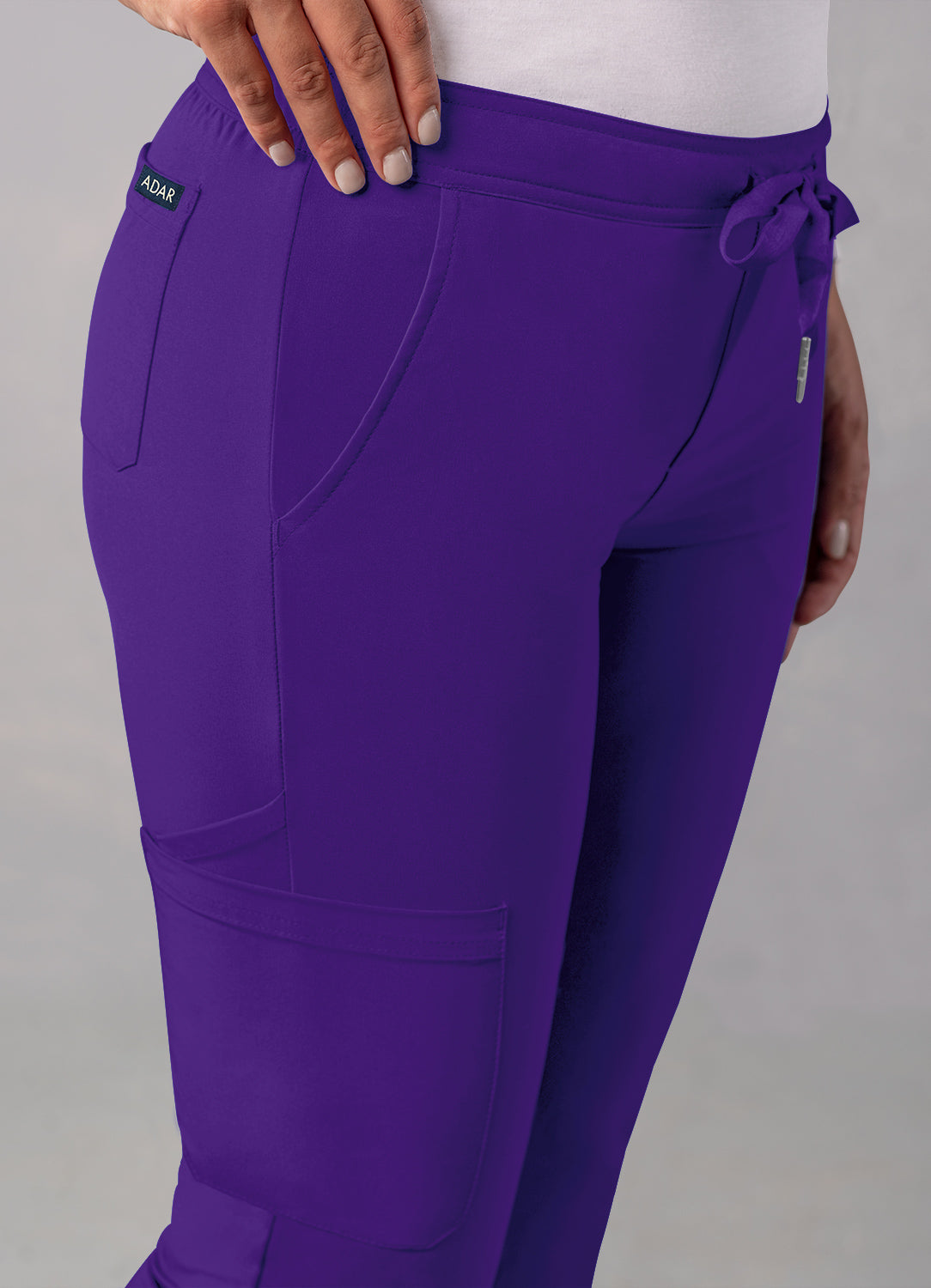 ADAR Addition Women's Skinny Leg Cargo Drawstring Pant Tall