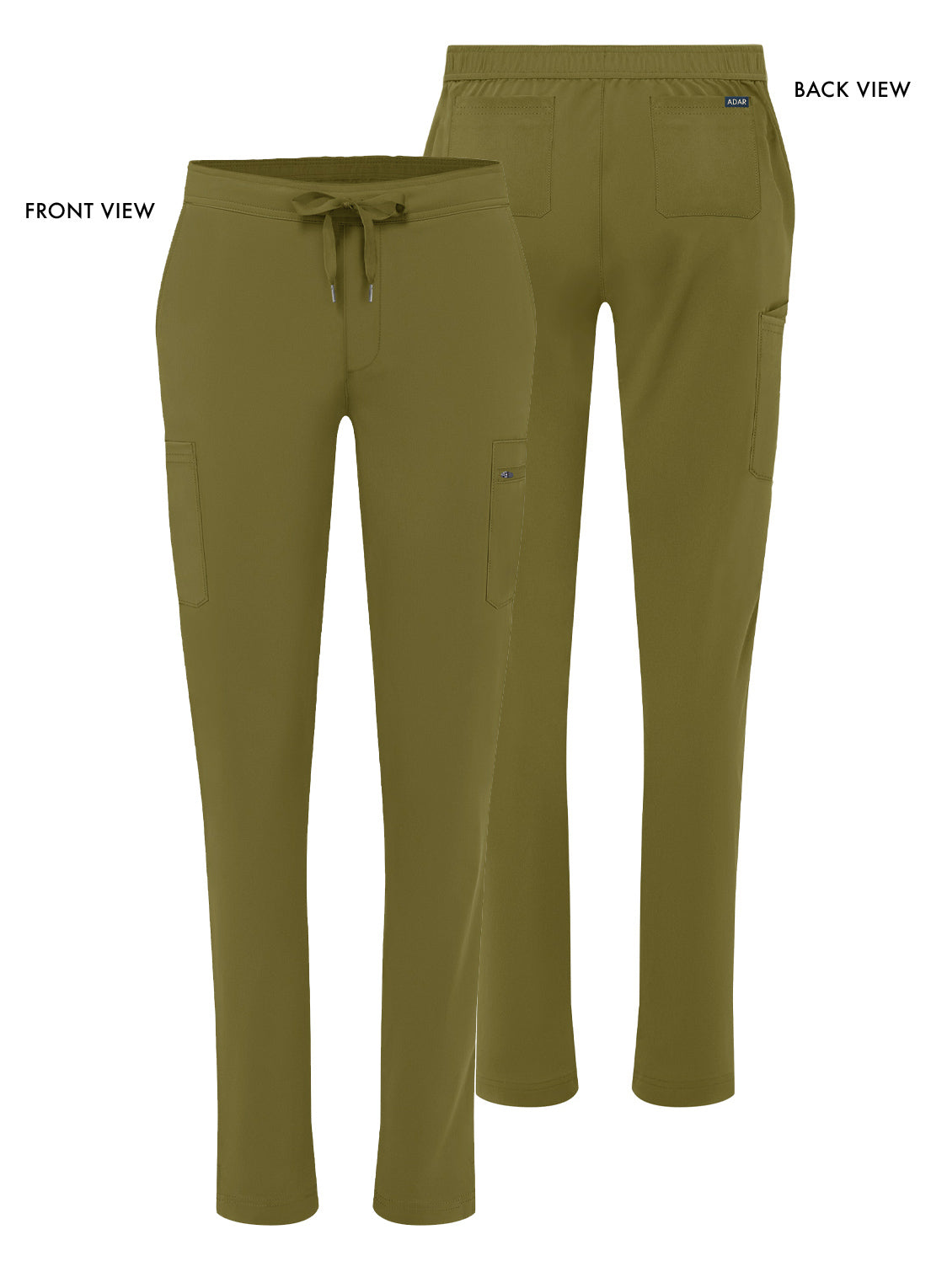 ADAR Addition Women's Skinny Leg Cargo Drawstring Pant Tall