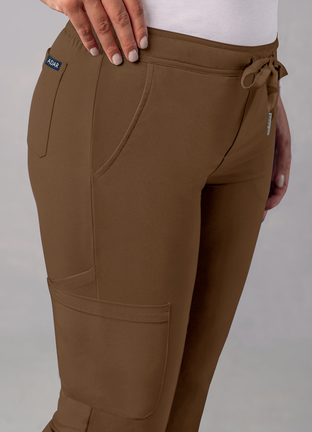 ADAR Addition Women's Skinny Leg Cargo Drawstring Pant Tall