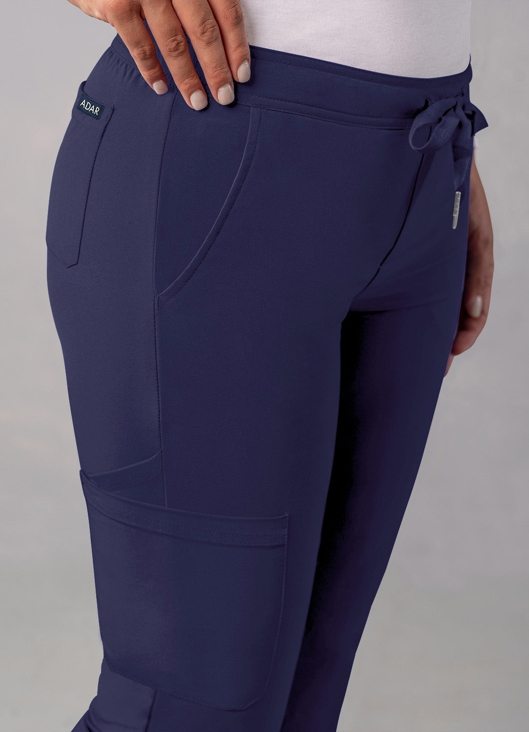 ADAR Addition Women's Skinny Leg Cargo Drawstring Pant Tall