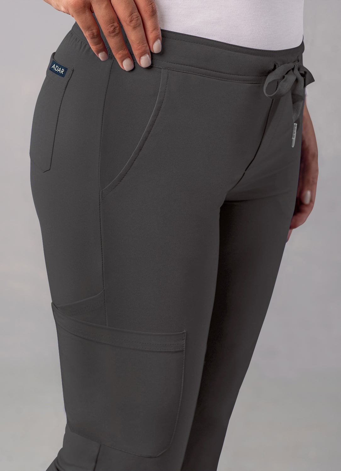 ADAR Addition Women's Skinny Leg Cargo Drawstring Pant Tall