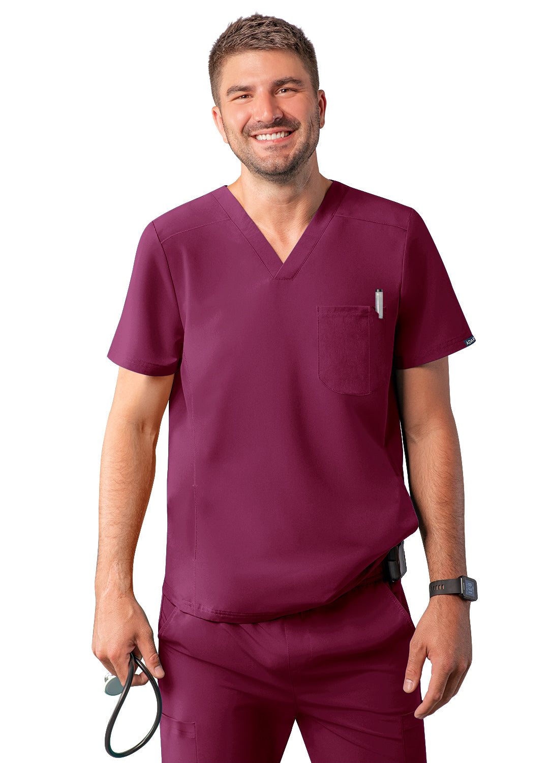ADAR Addition Men's Go-Everyday Cargo Scrub Set