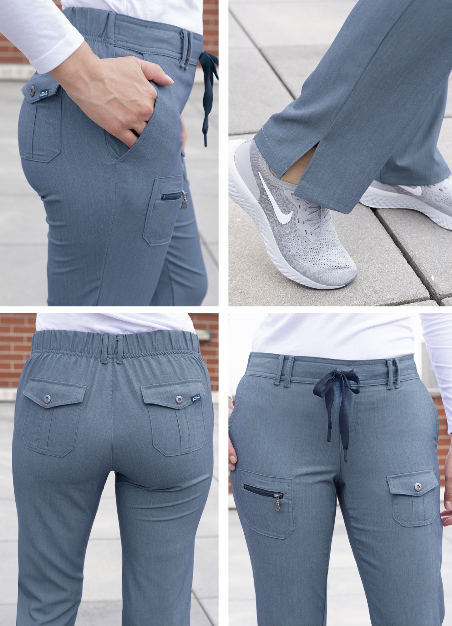 ADAR Pro Women's Slim Fit 6 Pocket Pant  Petite (More Color)