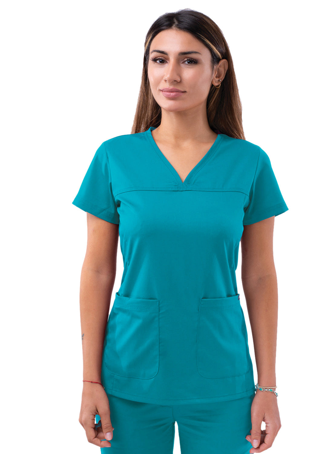 ADAR Pro Women's Sweetheart V-neck Scrub Top (More Color)