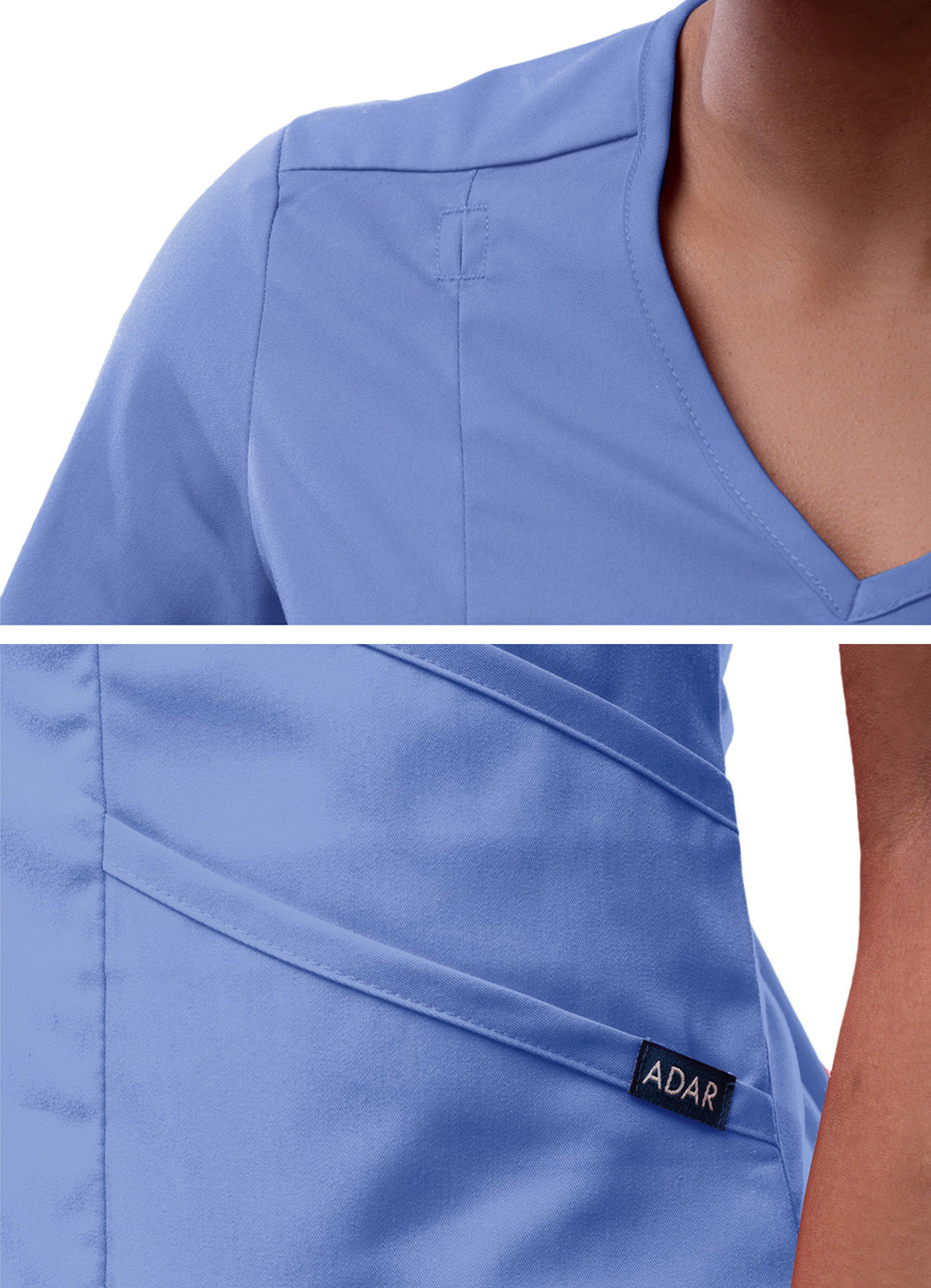ADAR Pro Women's Modern V-Neck Scrub Top