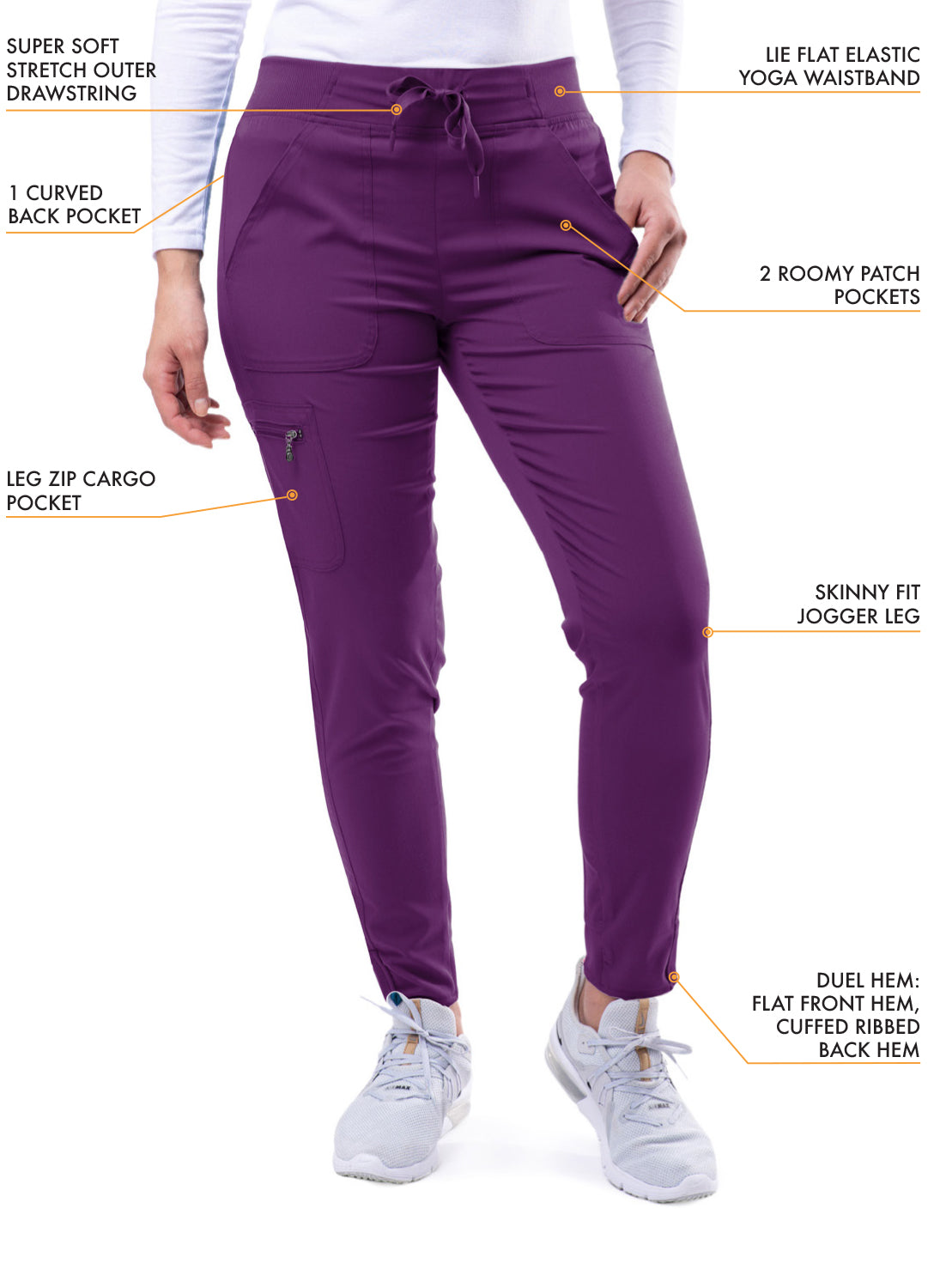 ADAR Pro Women's Ultimate Yoga Jogger Pant  Tall