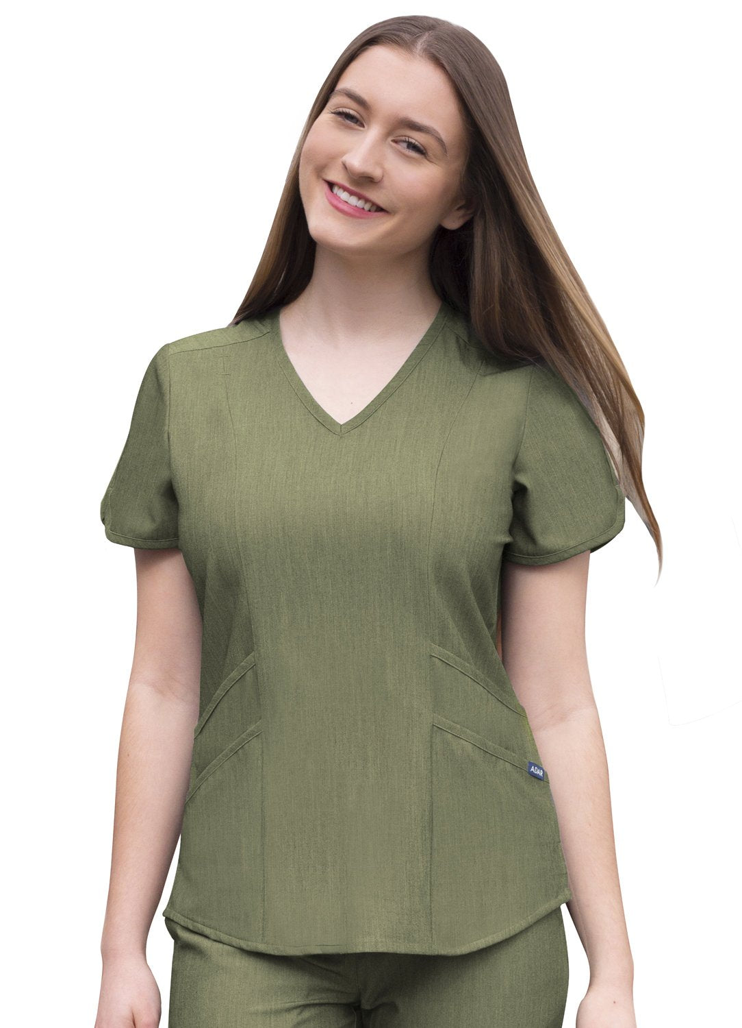 ADAR Pro Women's Modern V-Neck Scrub Top