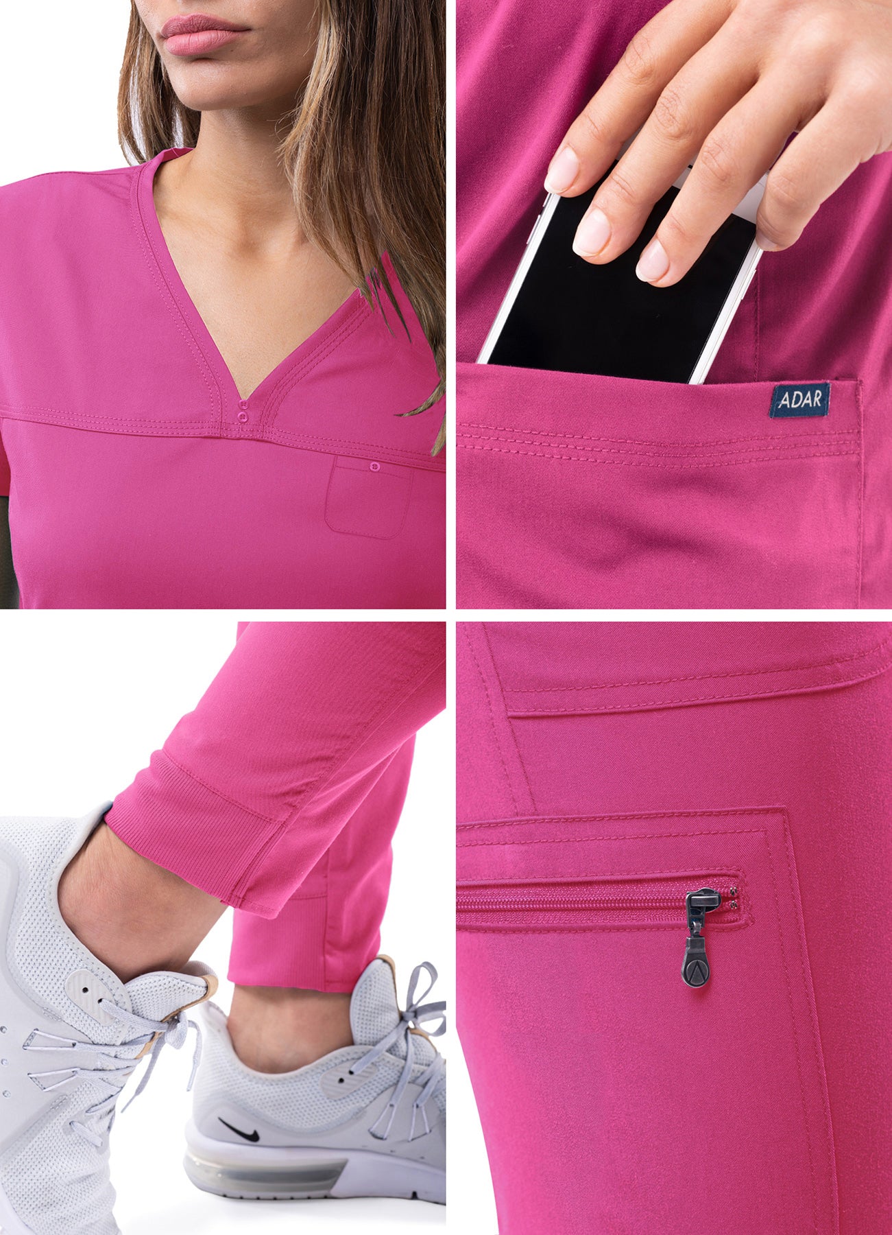 ADAR Pro Women's Movement Booster Jogger Scrub Set