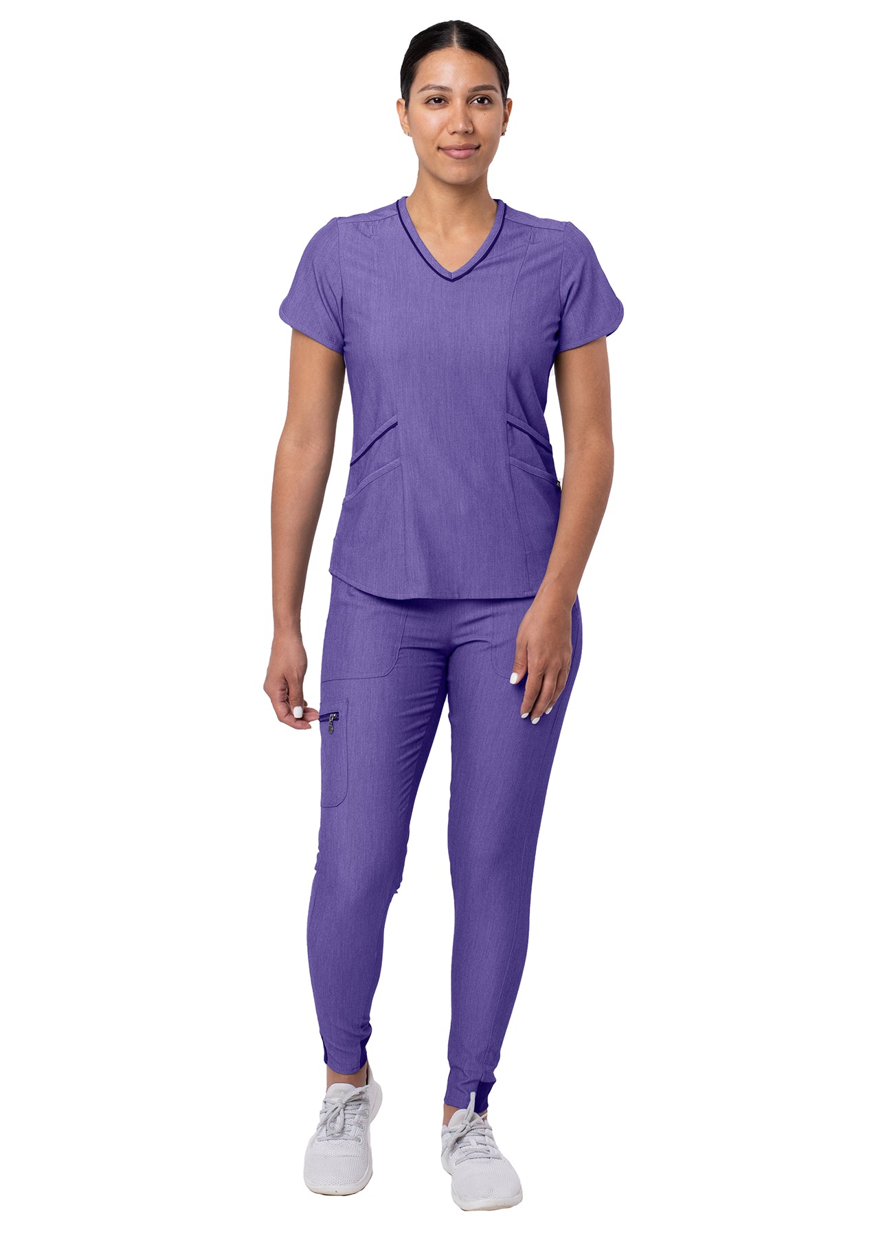 ADAR Pro Women's Modern Athletic Jogger Scrub Set (More Color)
