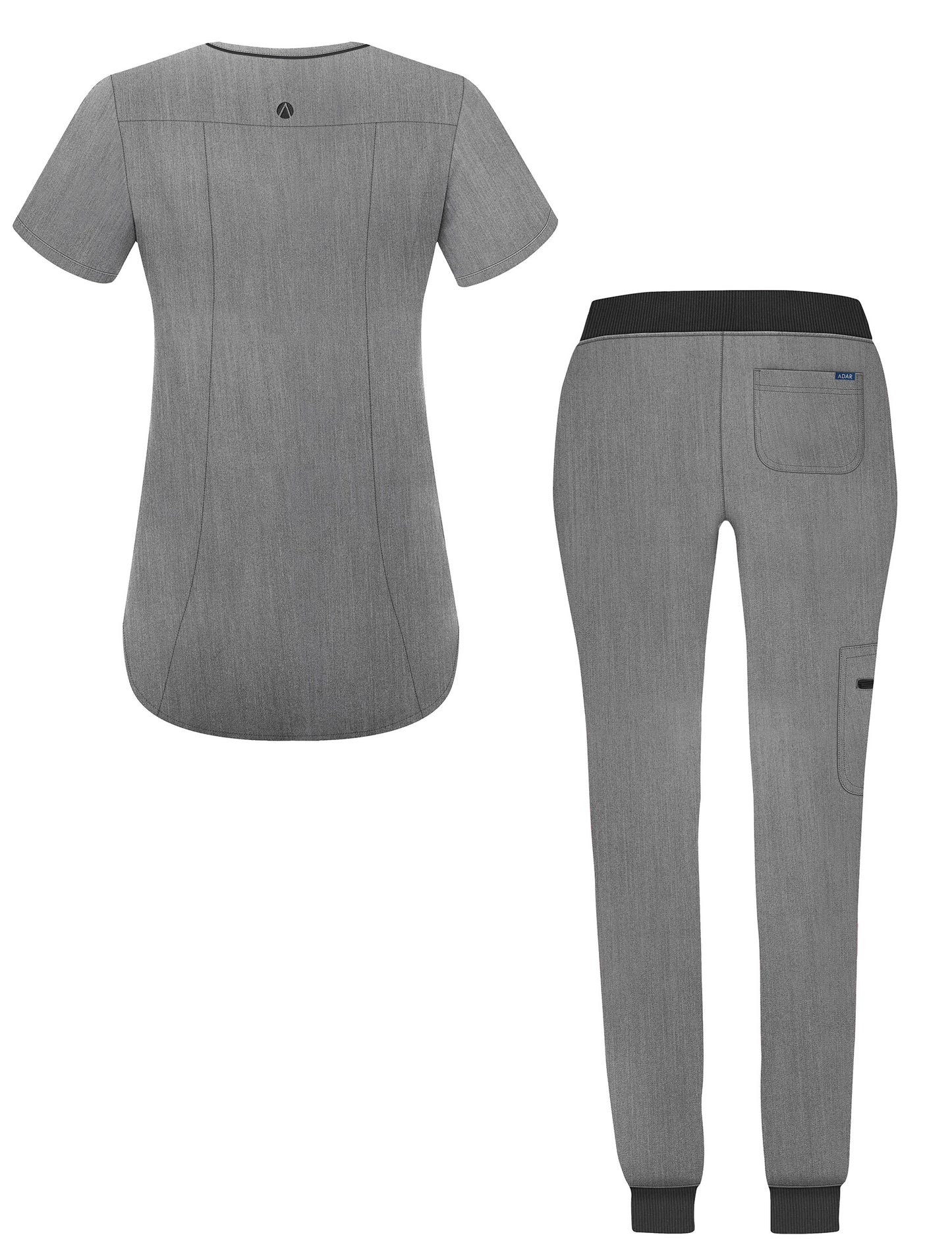 ADAR Pro Women's Modern Athletic Jogger Scrub Set (More Color)