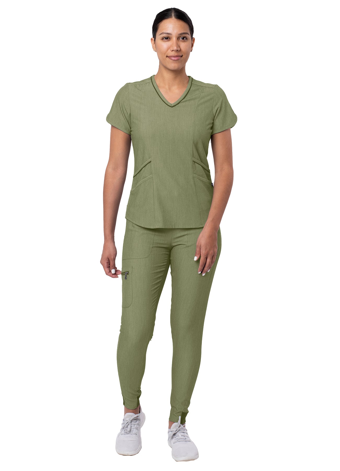 ADAR Pro Women's Modern Athletic Jogger Scrub Set (More Color)