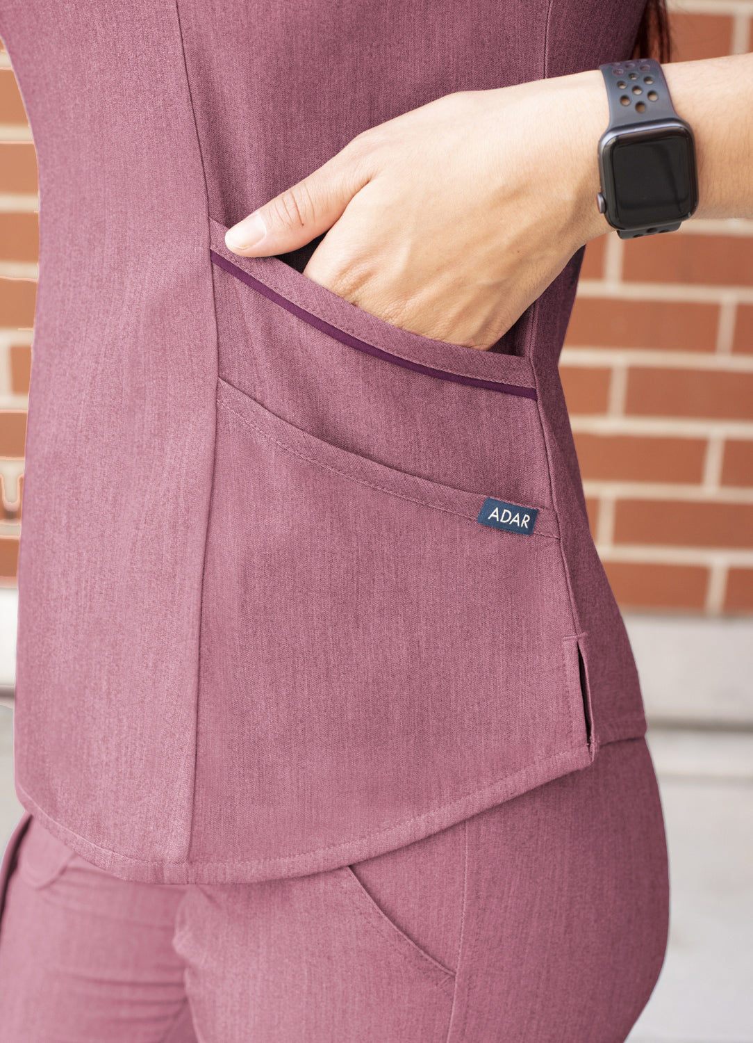 ADAR Pro Women's Modern Athletic Jogger Scrub Set (More Color)