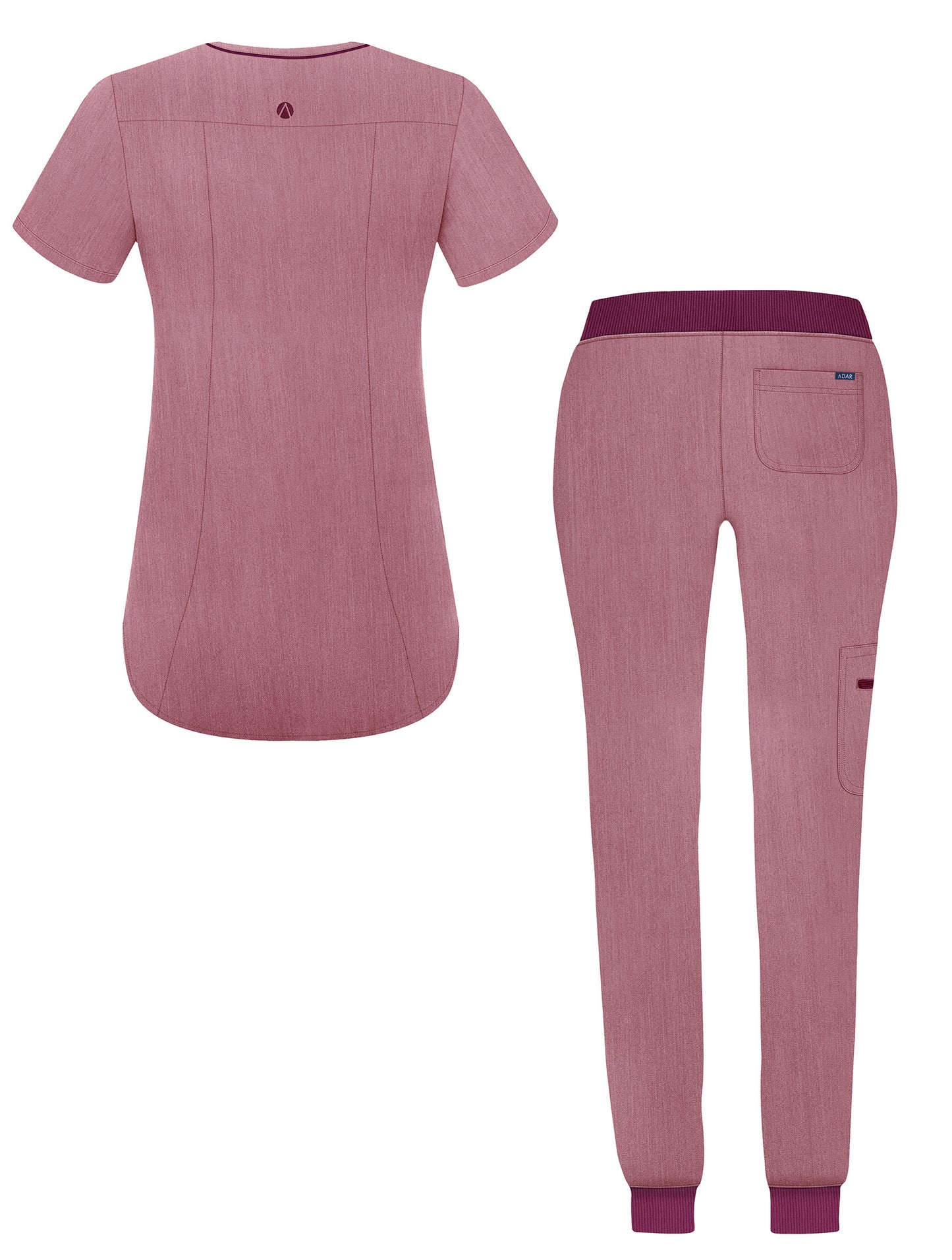 ADAR Pro Women's Modern Athletic Jogger Scrub Set (More Color)