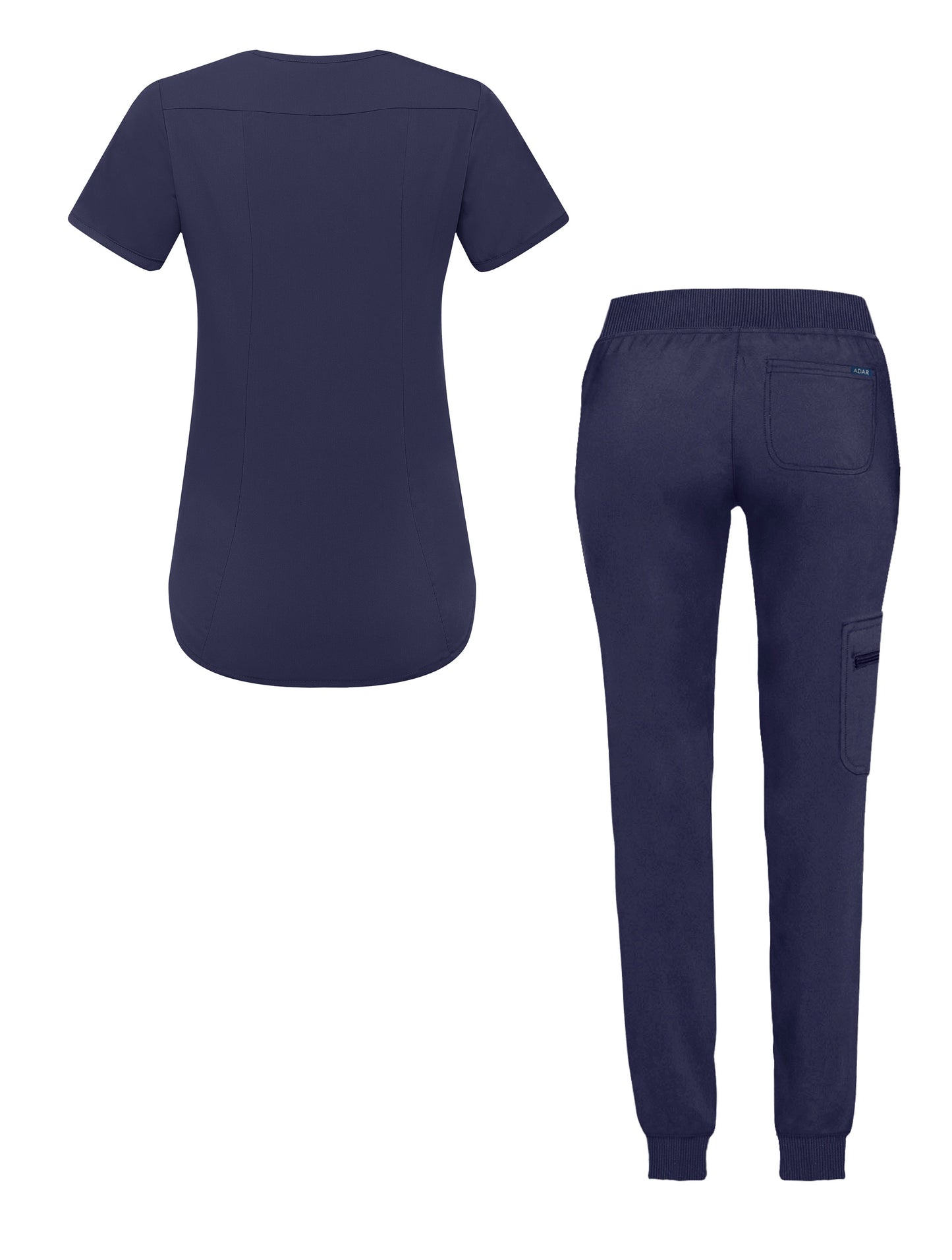 ADAR Pro Women's Modern Athletic Jogger Scrub Set (More Color)