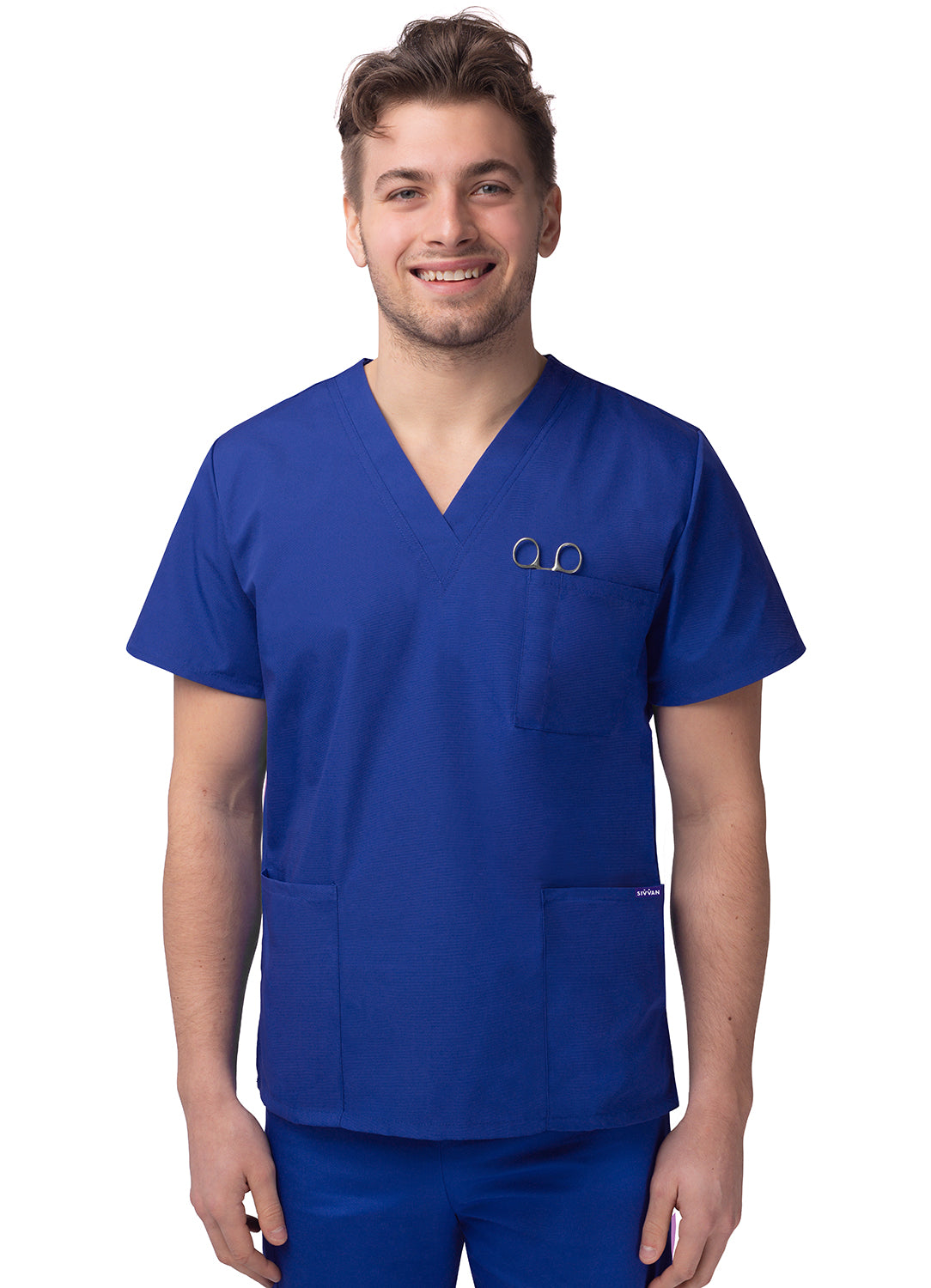 Sivvan Unisex V-Neck 3 Pocket Top (More Color)