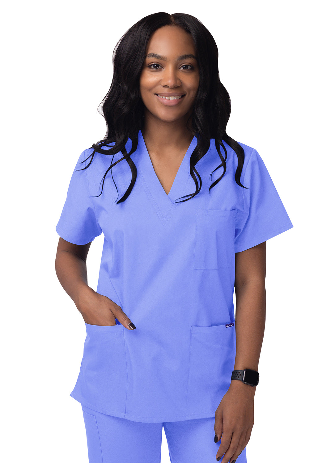 Sivvan Unisex V-Neck/Drawstring Pant Scrub Set