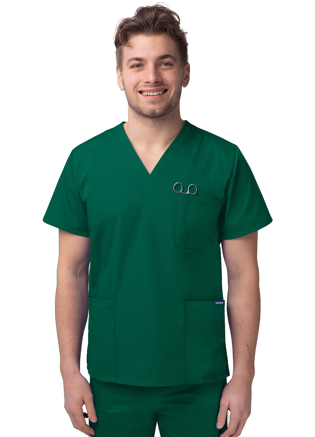 Sivvan Unisex V-Neck/Drawstring Pant Scrub Set