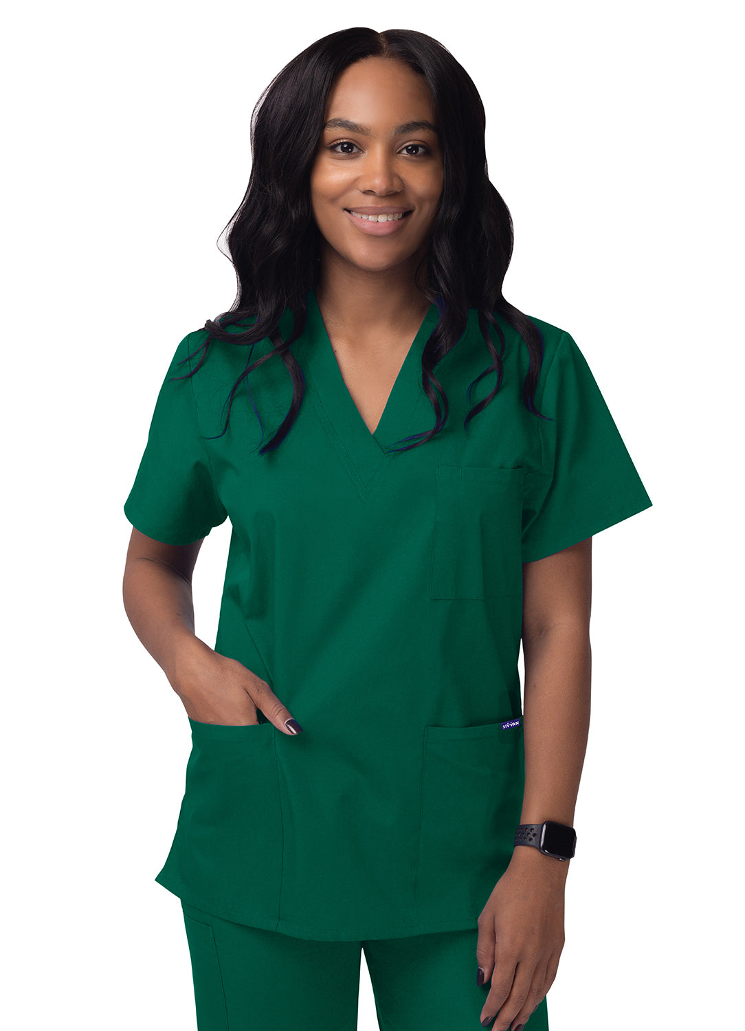 Sivvan Unisex V-Neck/Drawstring Pant Scrub Set