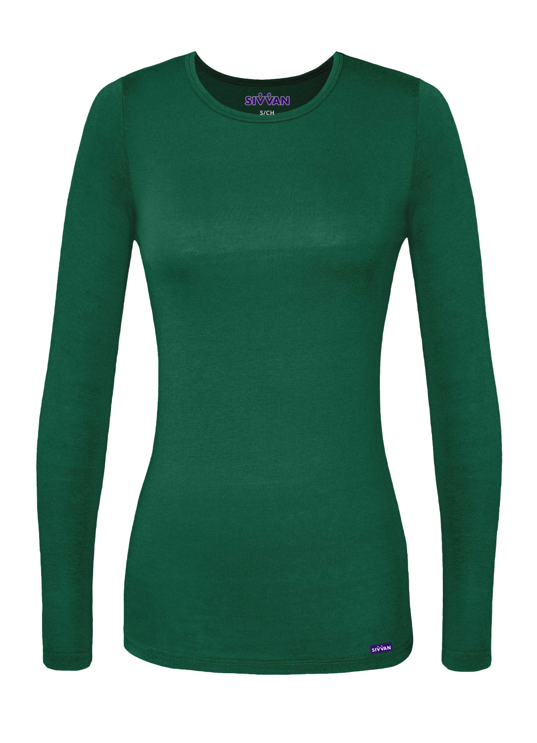Sivvan Women's Long Sleeve Comfort Underscrub Tee (More Color)