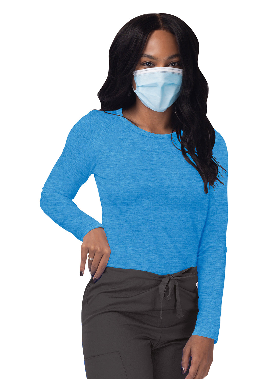 Sivvan Women's Long Sleeve Comfort Underscrub Tee (More Color)