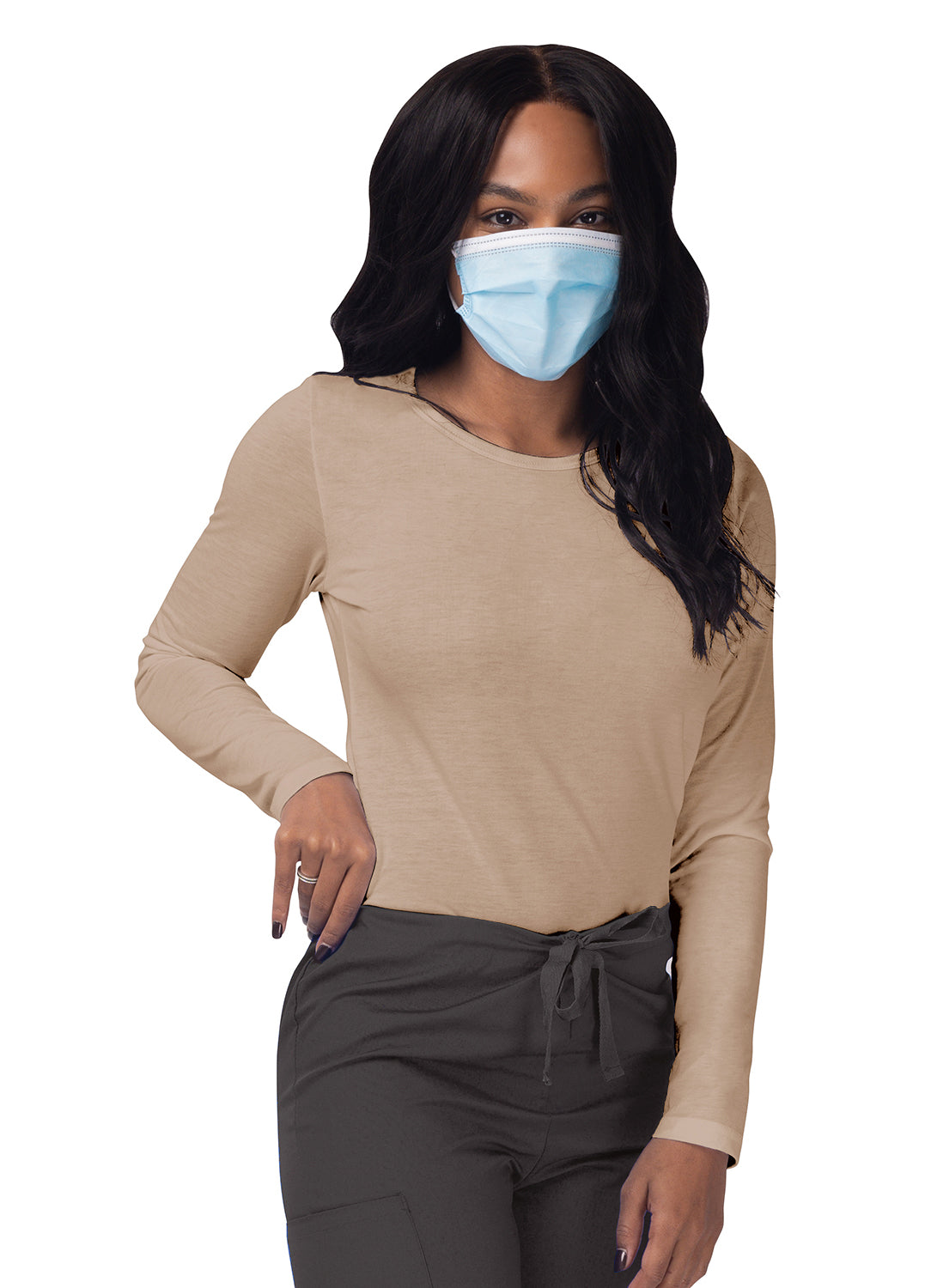 Sivvan Women's Long Sleeve Comfort Underscrub Tee (More Color)