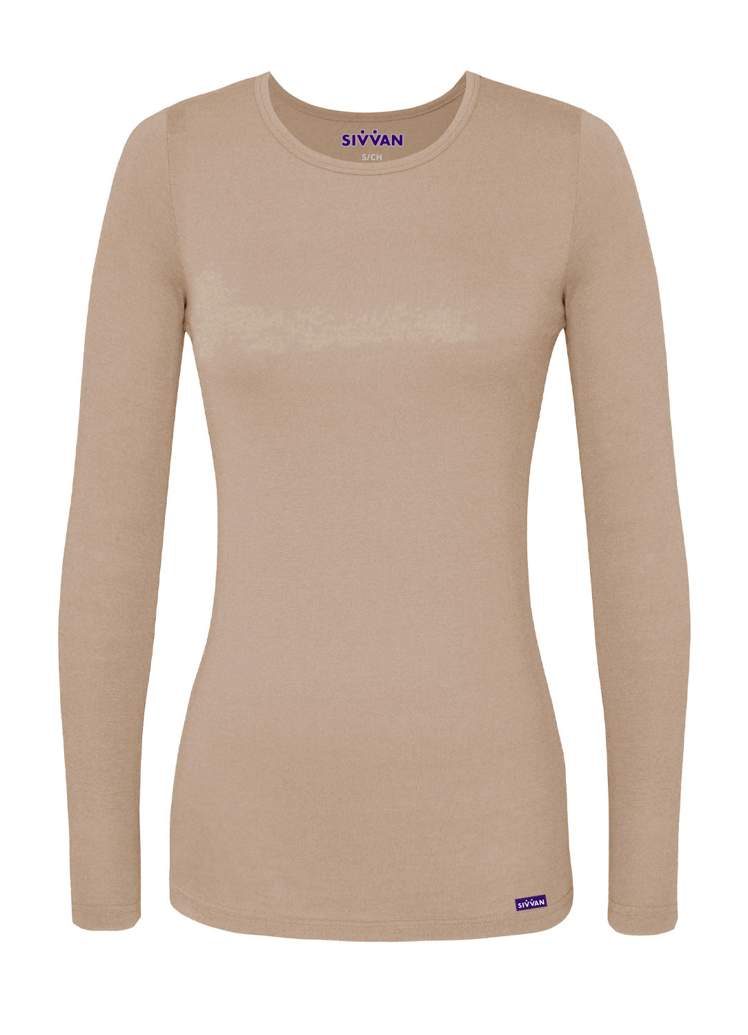 Sivvan Women's Long Sleeve Comfort Underscrub Tee (More Color)