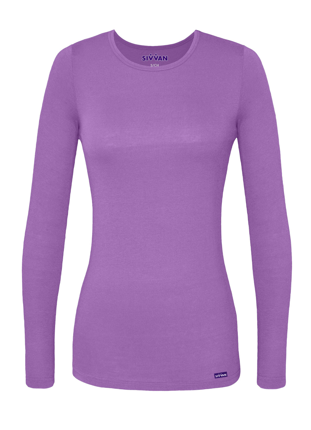 Sivvan Women's Long Sleeve Comfort Underscrub Tee (More Color)