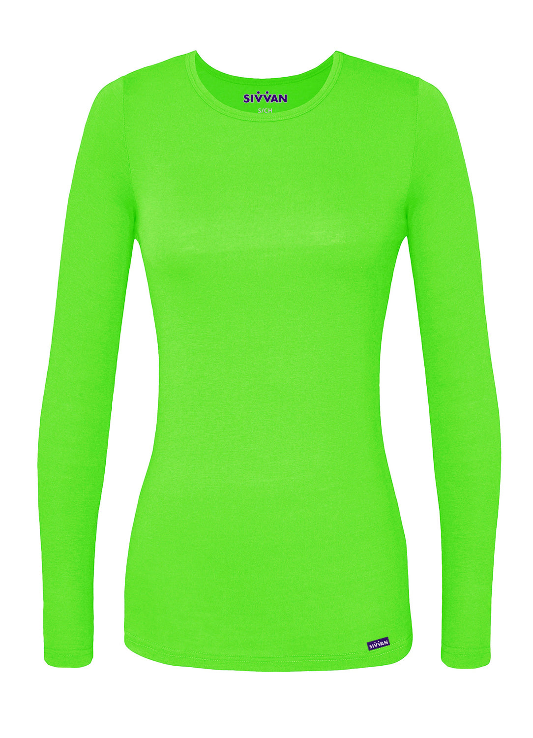 Sivvan Women's Long Sleeve Comfort Underscrub Tee (More Color)